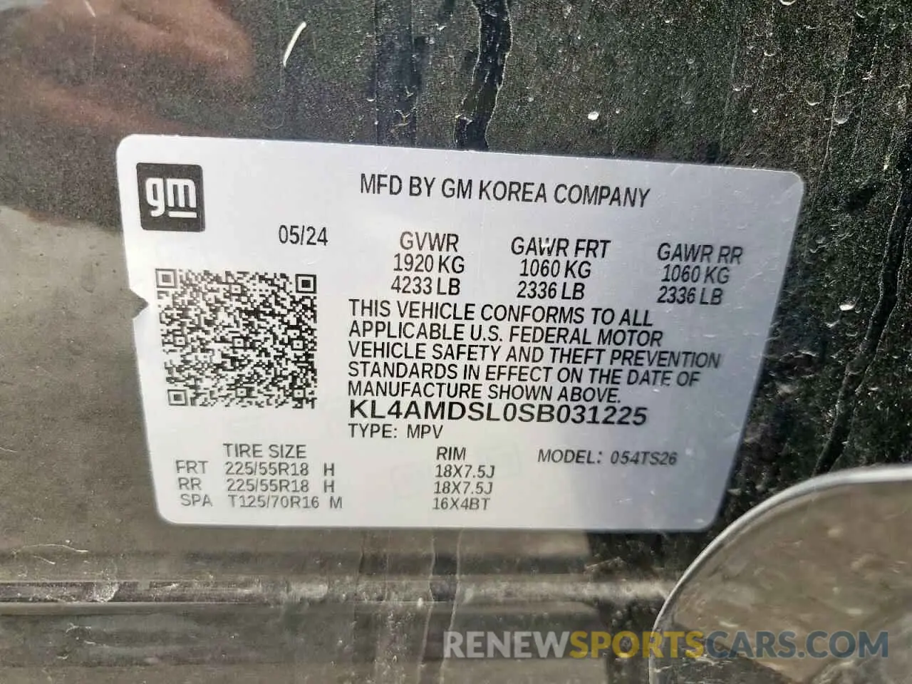 13 Photograph of a damaged car KL4AMDSL0SB031225 BUICK ENCORE 2025