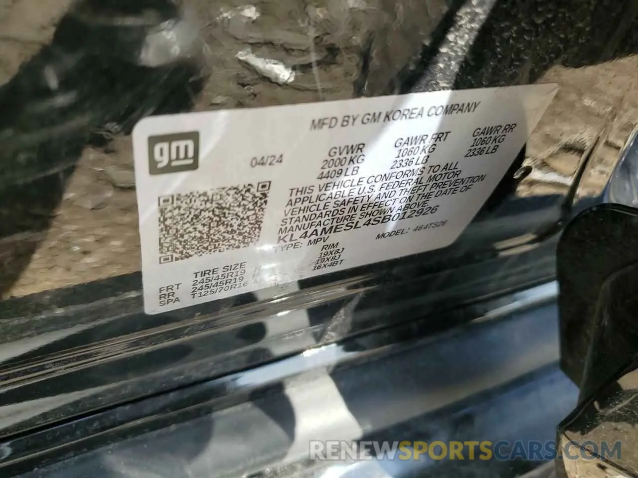 13 Photograph of a damaged car KL4AMESL4SB012926 BUICK ENCORE 2025