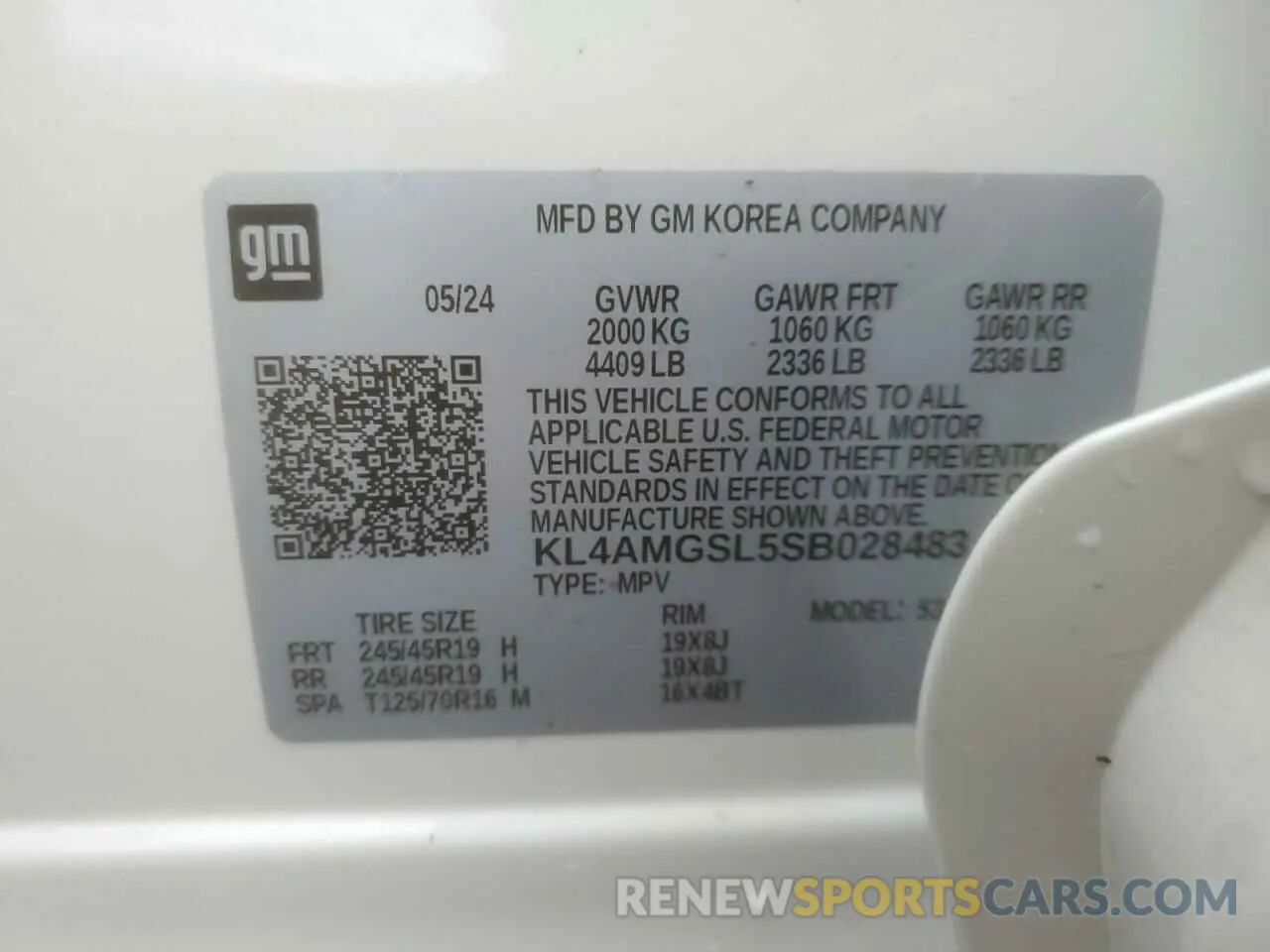 15 Photograph of a damaged car KL4AMGSL5SB028483 BUICK ENCORE 2025
