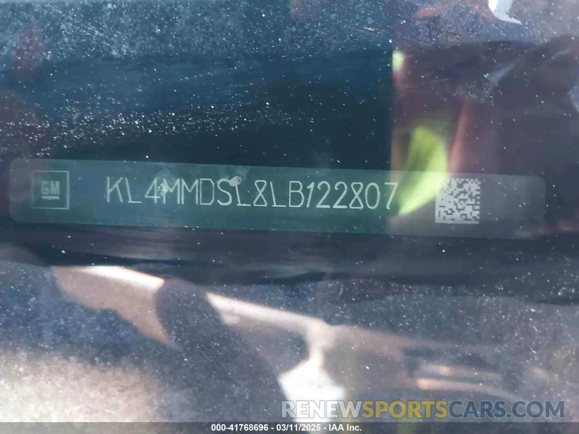 9 Photograph of a damaged car KL4MMDSL8LB122807 BUICK ENCORE GX 2020