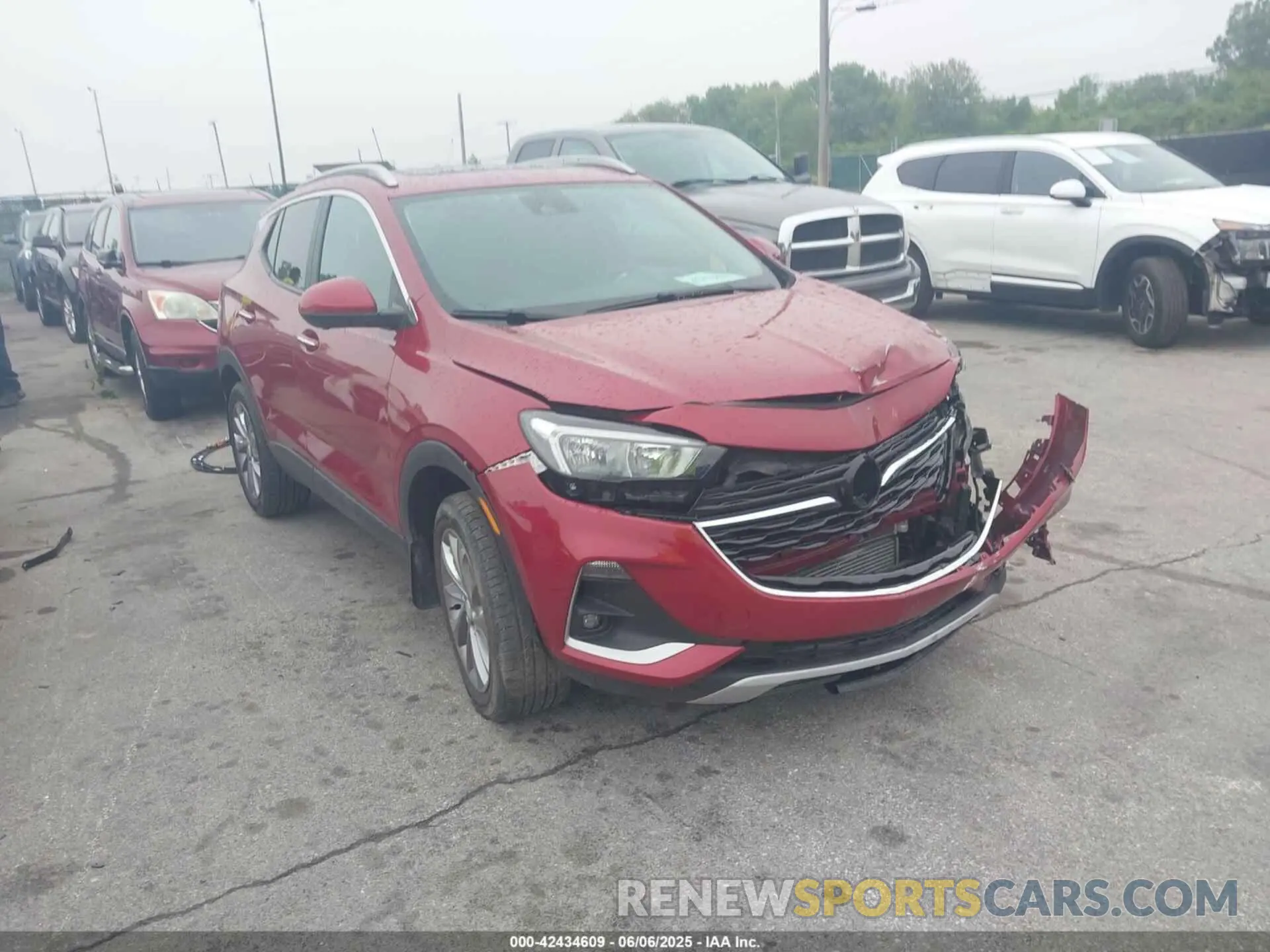 1 Photograph of a damaged car KL4MMESL7LB128572 BUICK ENCORE GX 2020