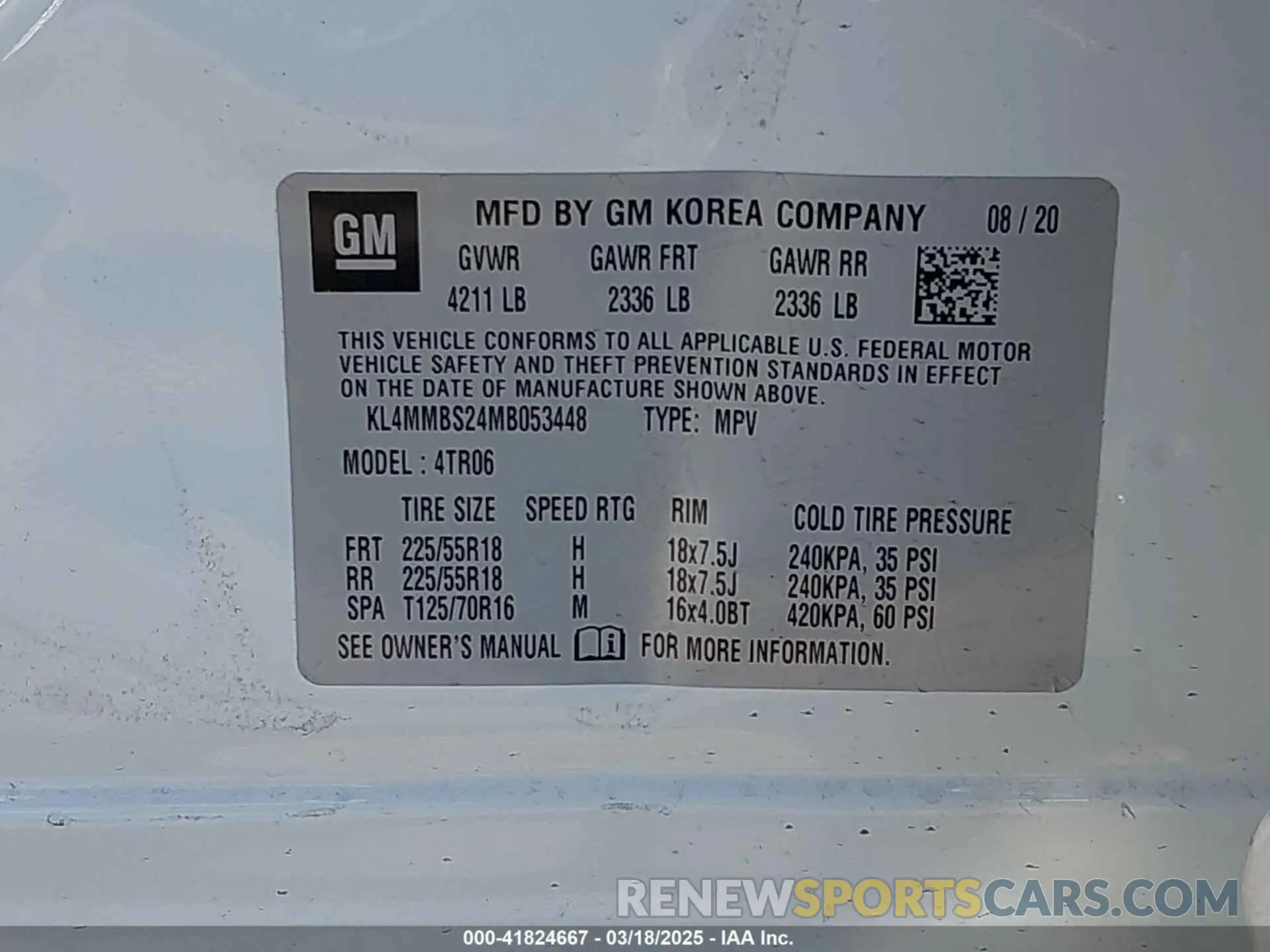 9 Photograph of a damaged car KL4MMBS24MB053448 BUICK ENCORE GX 2021