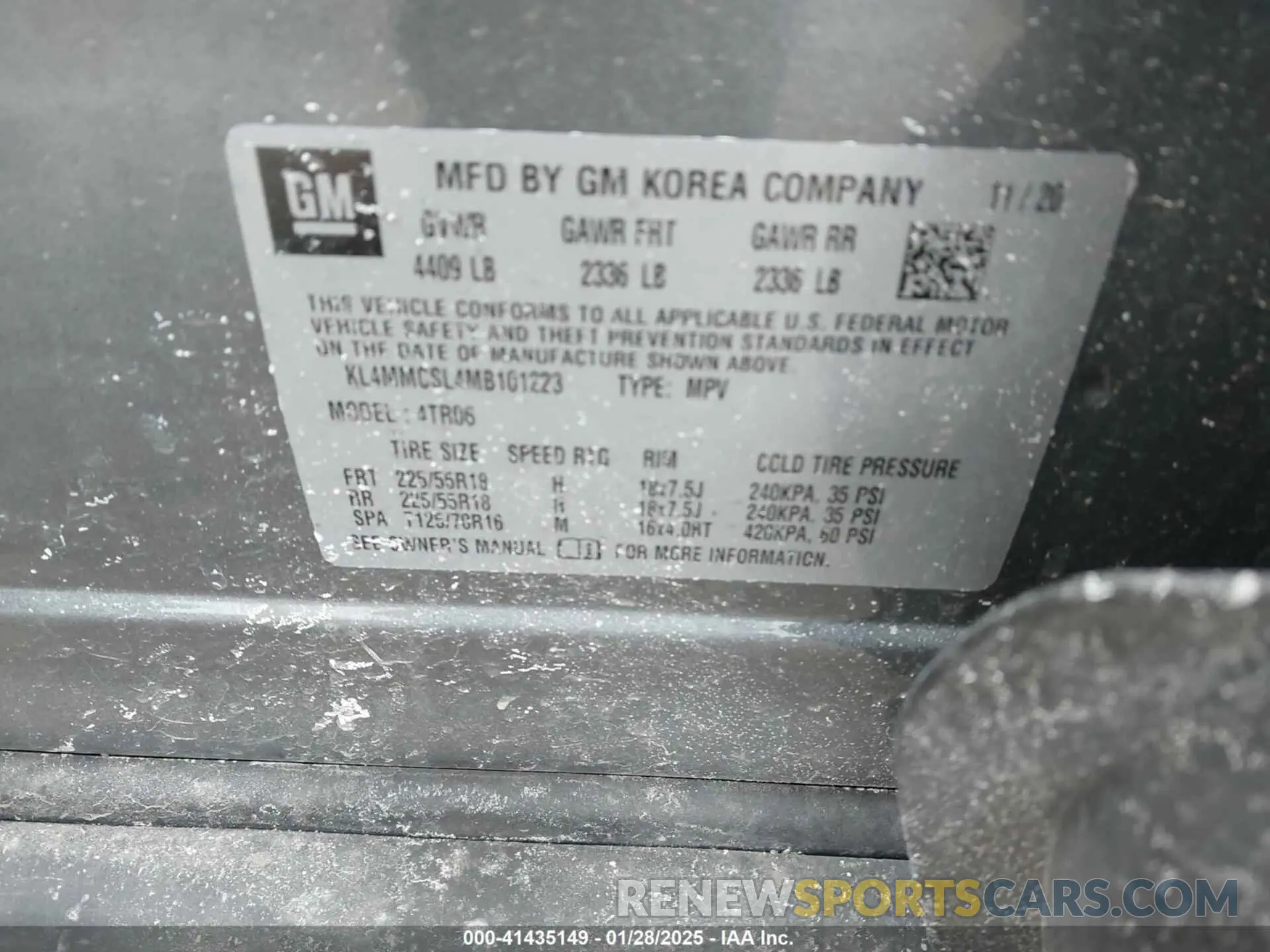 9 Photograph of a damaged car KL4MMCSL4MB101223 BUICK ENCORE GX 2021
