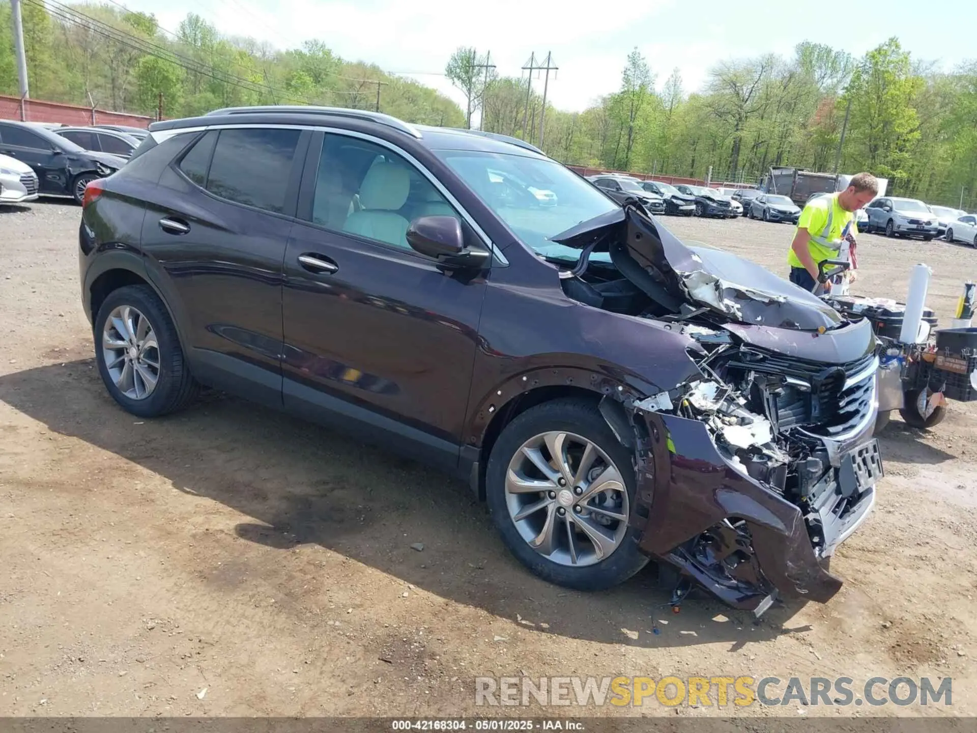 1 Photograph of a damaged car KL4MMDSL3MB090477 BUICK ENCORE GX 2021