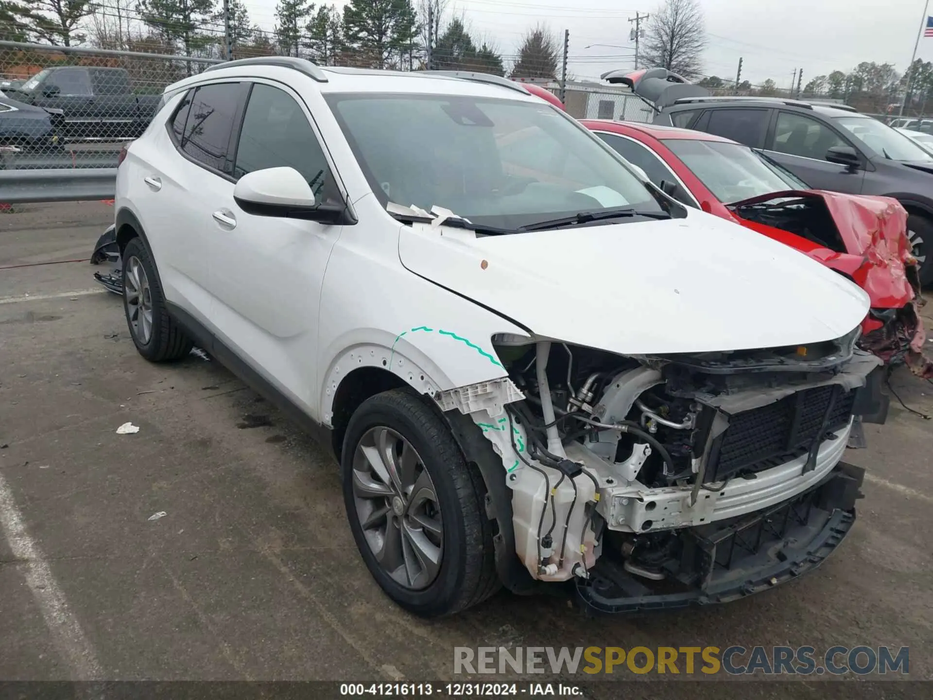 1 Photograph of a damaged car KL4MMFSL9MB153349 BUICK ENCORE GX 2021