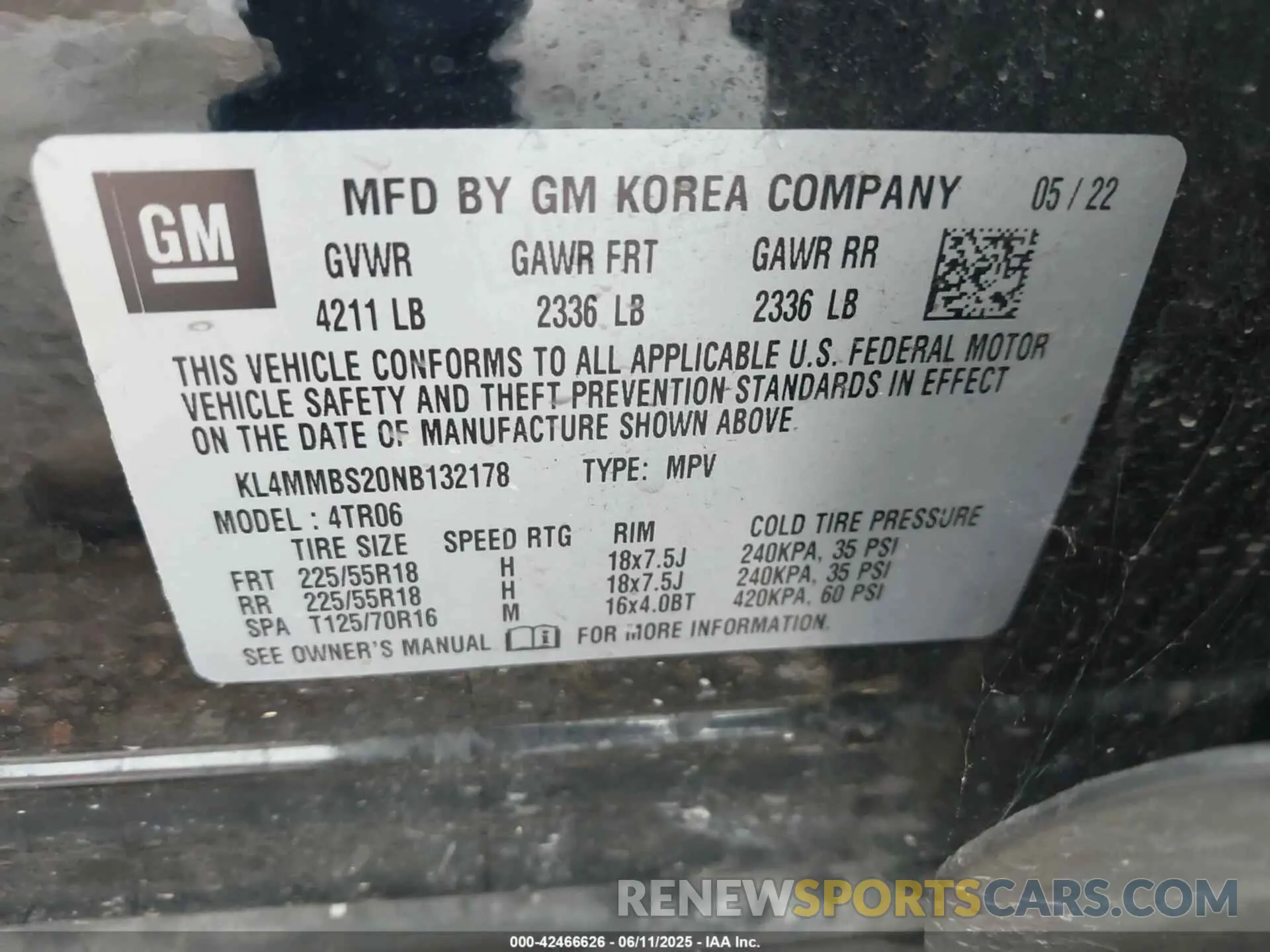 9 Photograph of a damaged car KL4MMBS20NB132178 BUICK ENCORE GX 2022