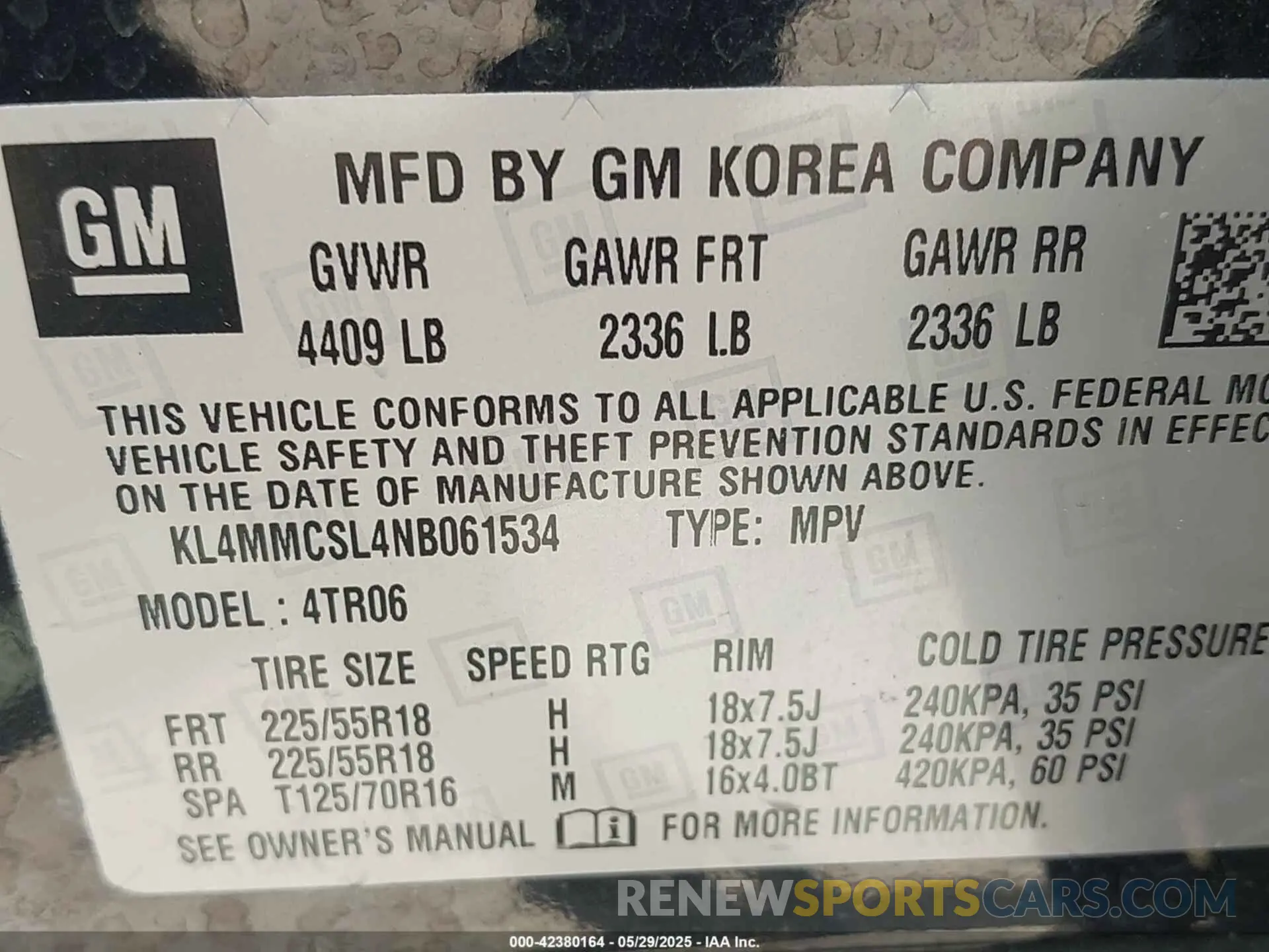 9 Photograph of a damaged car KL4MMCSL4NB061534 BUICK ENCORE GX 2022
