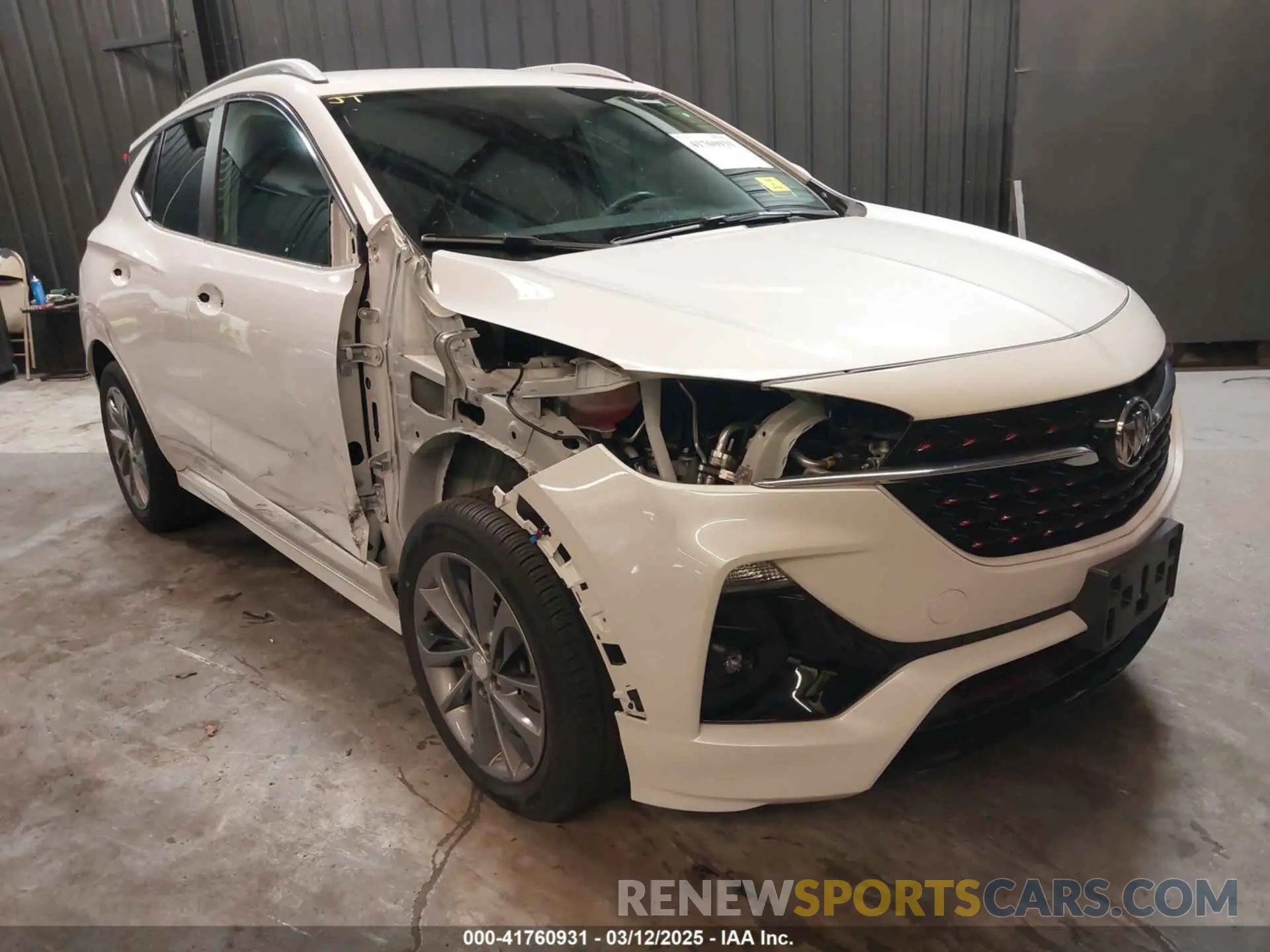 1 Photograph of a damaged car KL4MMDSL8NB144132 BUICK ENCORE GX 2022