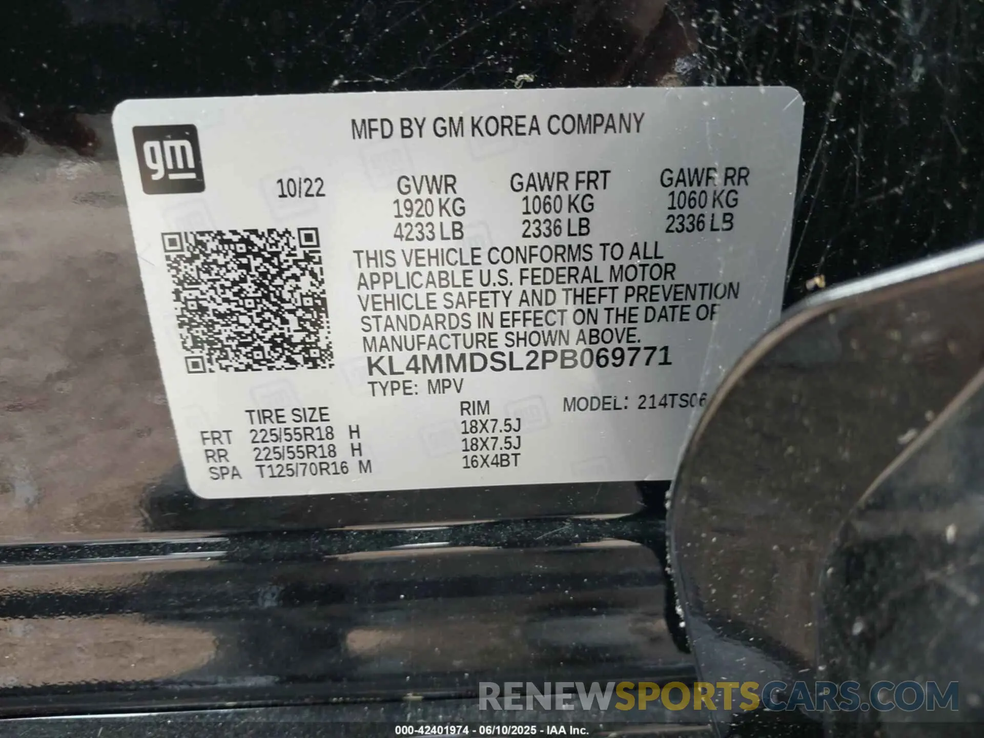 9 Photograph of a damaged car KL4MMDSL2PB069771 BUICK ENCORE GX 2023