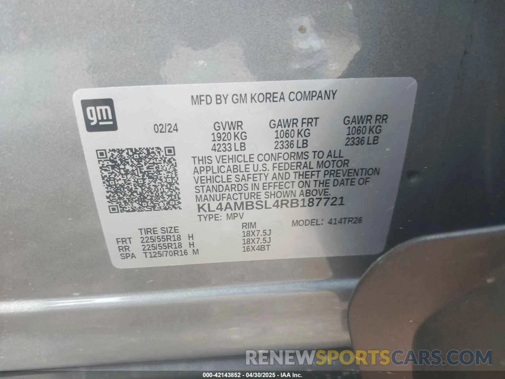 9 Photograph of a damaged car KL4AMBSL4RB187721 BUICK ENCORE GX 2024