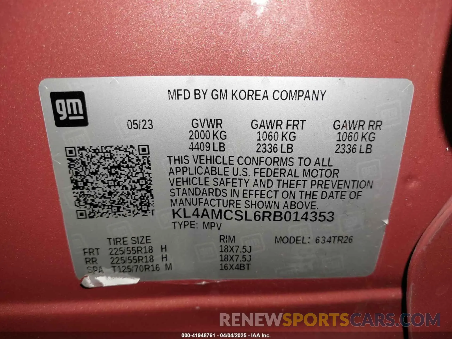 9 Photograph of a damaged car KL4AMCSL6RB014353 BUICK ENCORE GX 2024