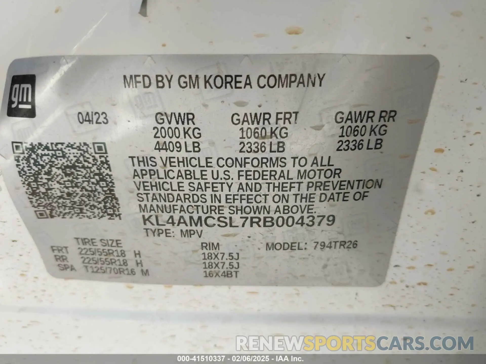 9 Photograph of a damaged car KL4AMCSL7RB004379 BUICK ENCORE GX 2024