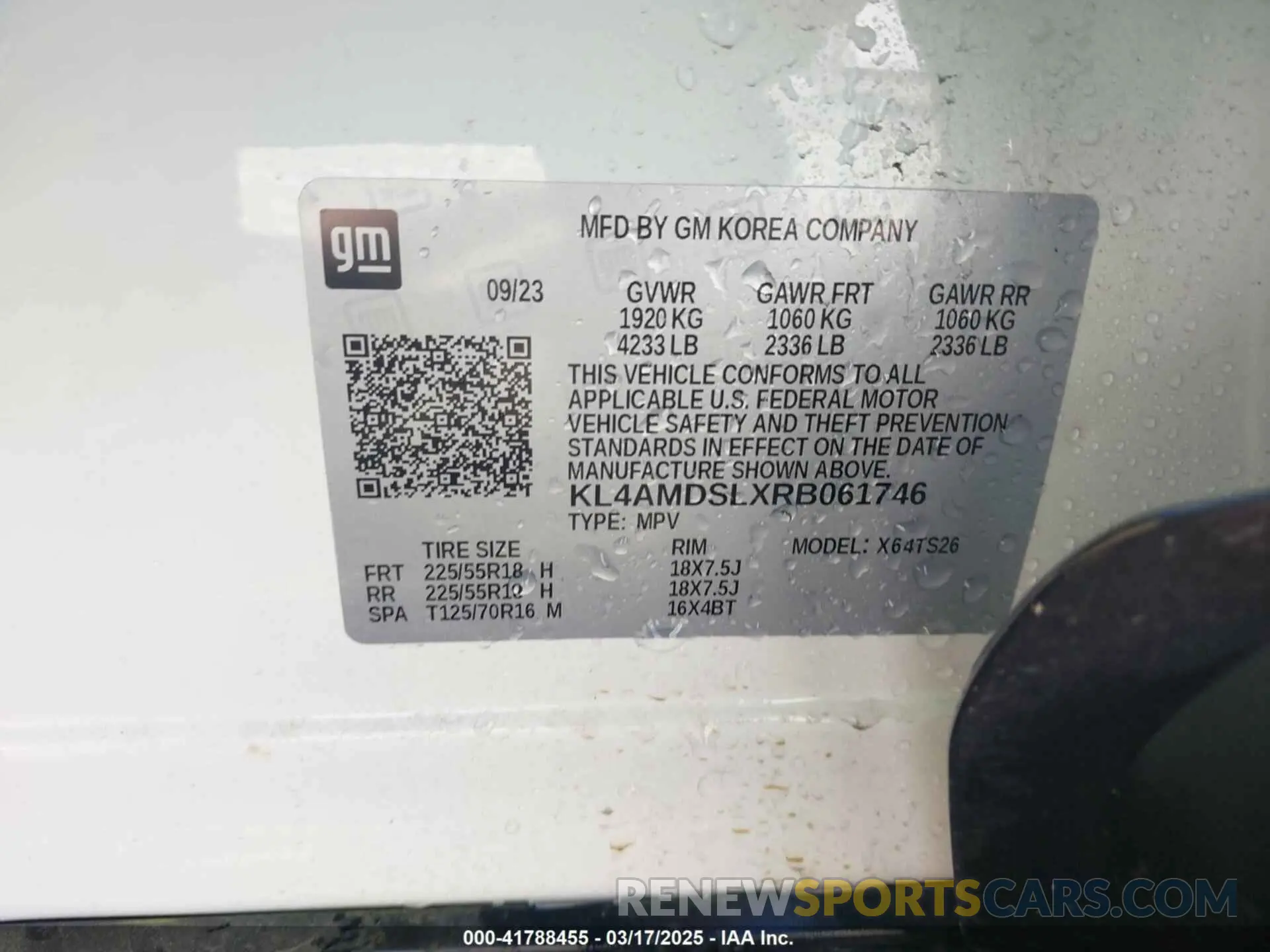 9 Photograph of a damaged car KL4AMDSLXRB061746 BUICK ENCORE GX 2024