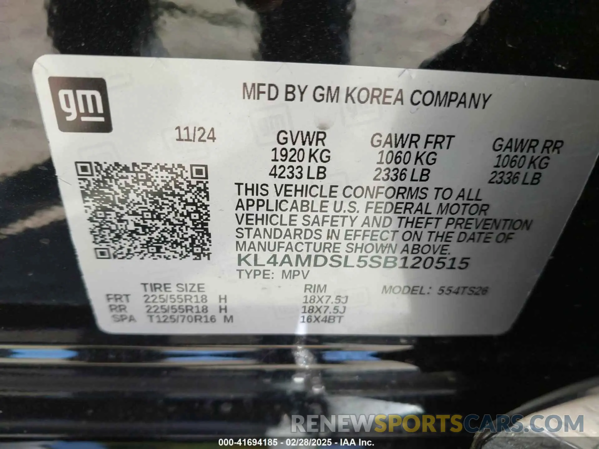 9 Photograph of a damaged car KL4AMDSL5SB120515 BUICK ENCORE GX 2025