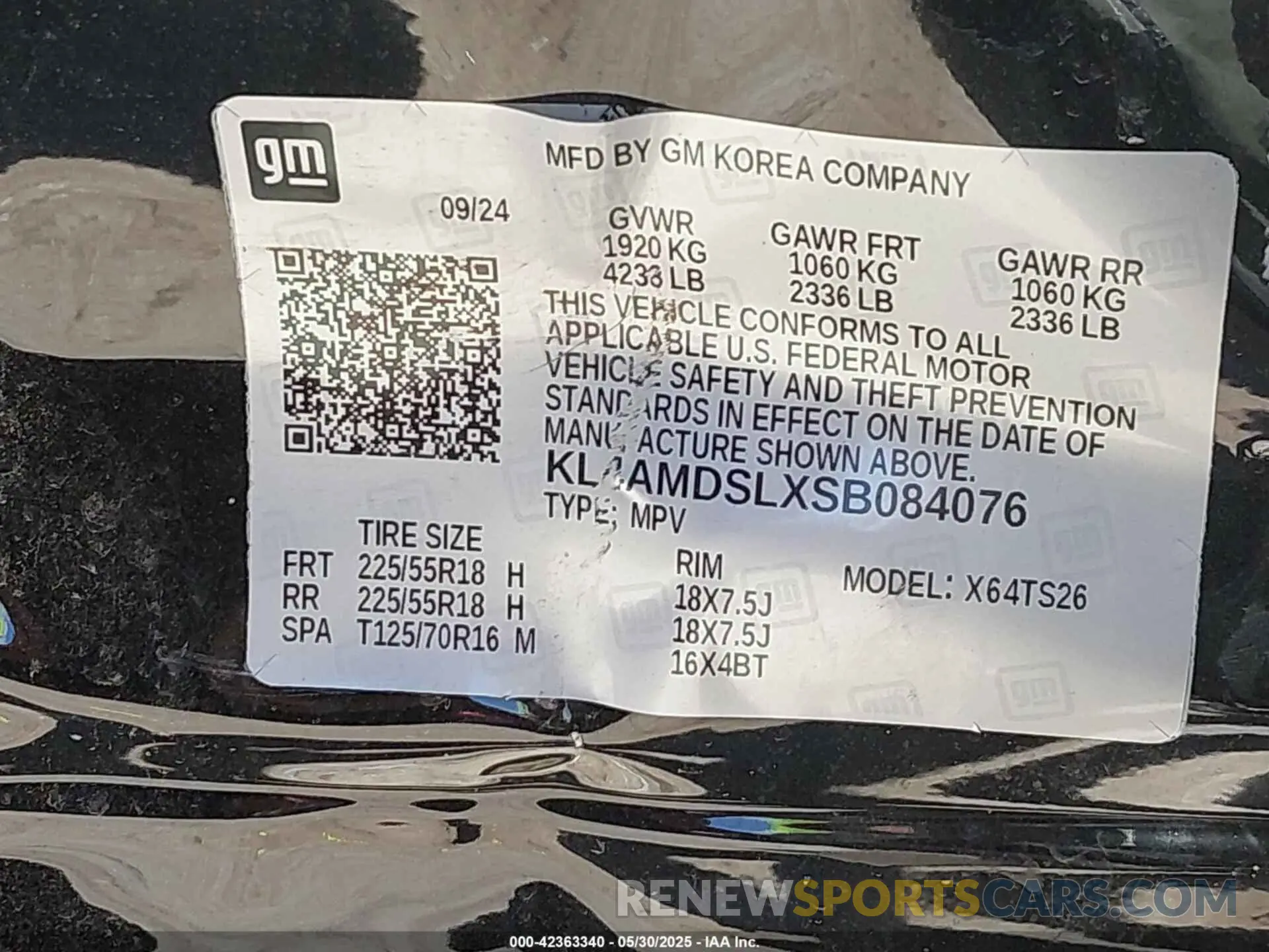 9 Photograph of a damaged car KL4AMDSLXSB084076 BUICK ENCORE GX 2025