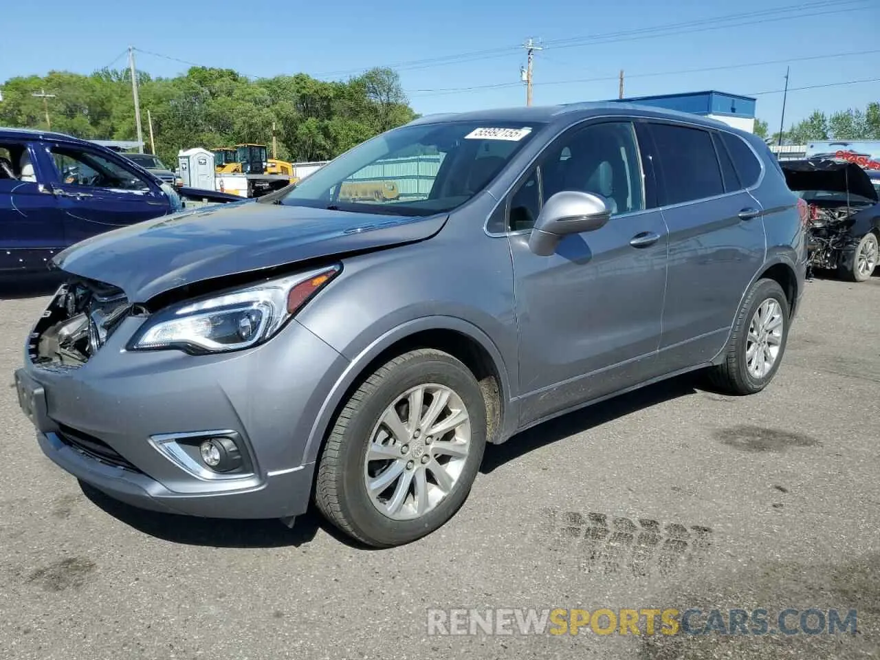 1 Photograph of a damaged car LRBFX2SA0KD022596 BUICK ENVISION 2019