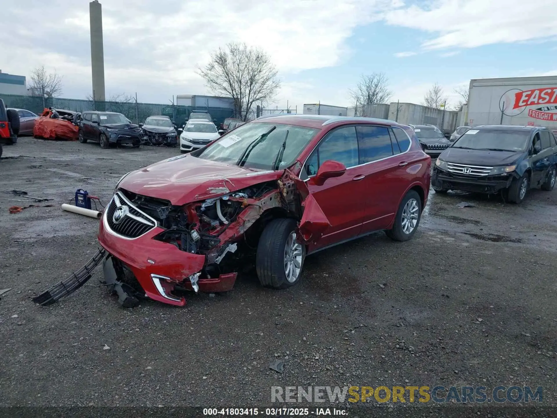 2 Photograph of a damaged car LRBFX2SA0KD125646 BUICK ENVISION 2019