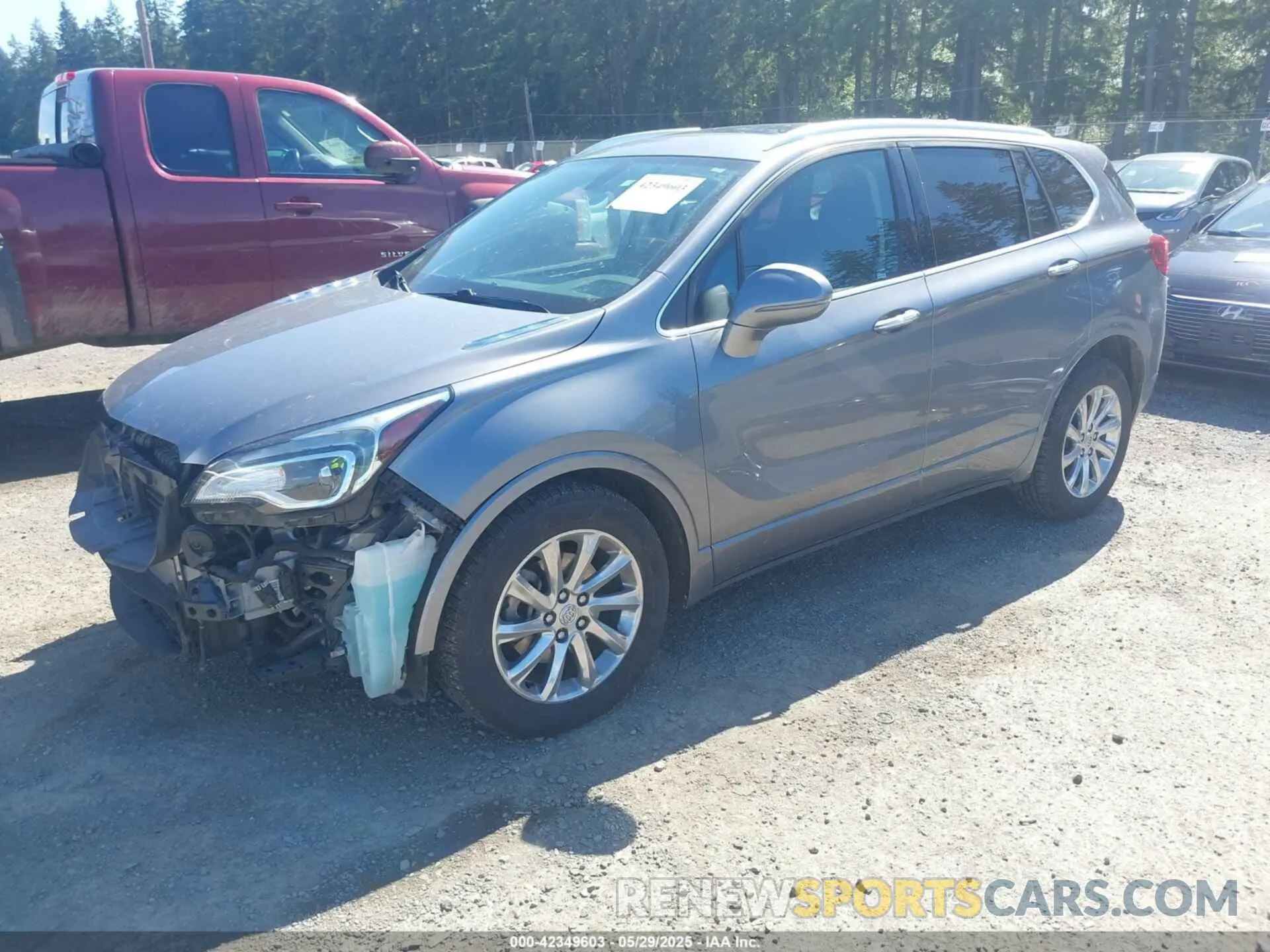 2 Photograph of a damaged car LRBFX2SA5KD003557 BUICK ENVISION 2019