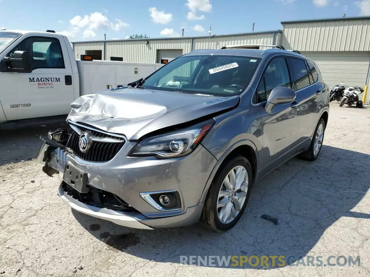 1 Photograph of a damaged car LRBFX3SX7KD012142 BUICK ENVISION 2019