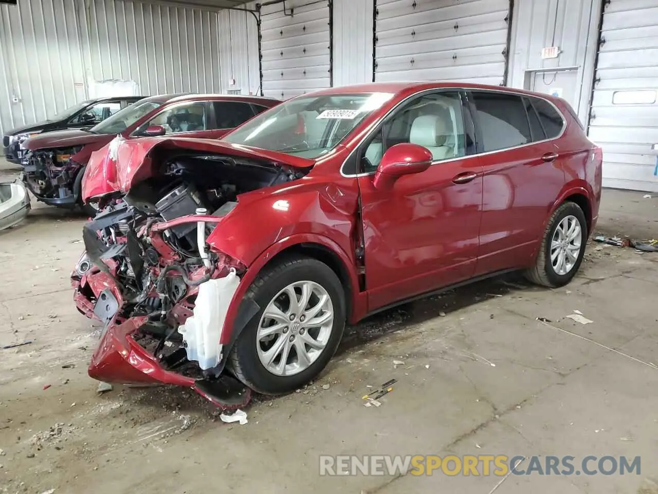 1 Photograph of a damaged car LRBFXBSA0KD040399 BUICK ENVISION 2019