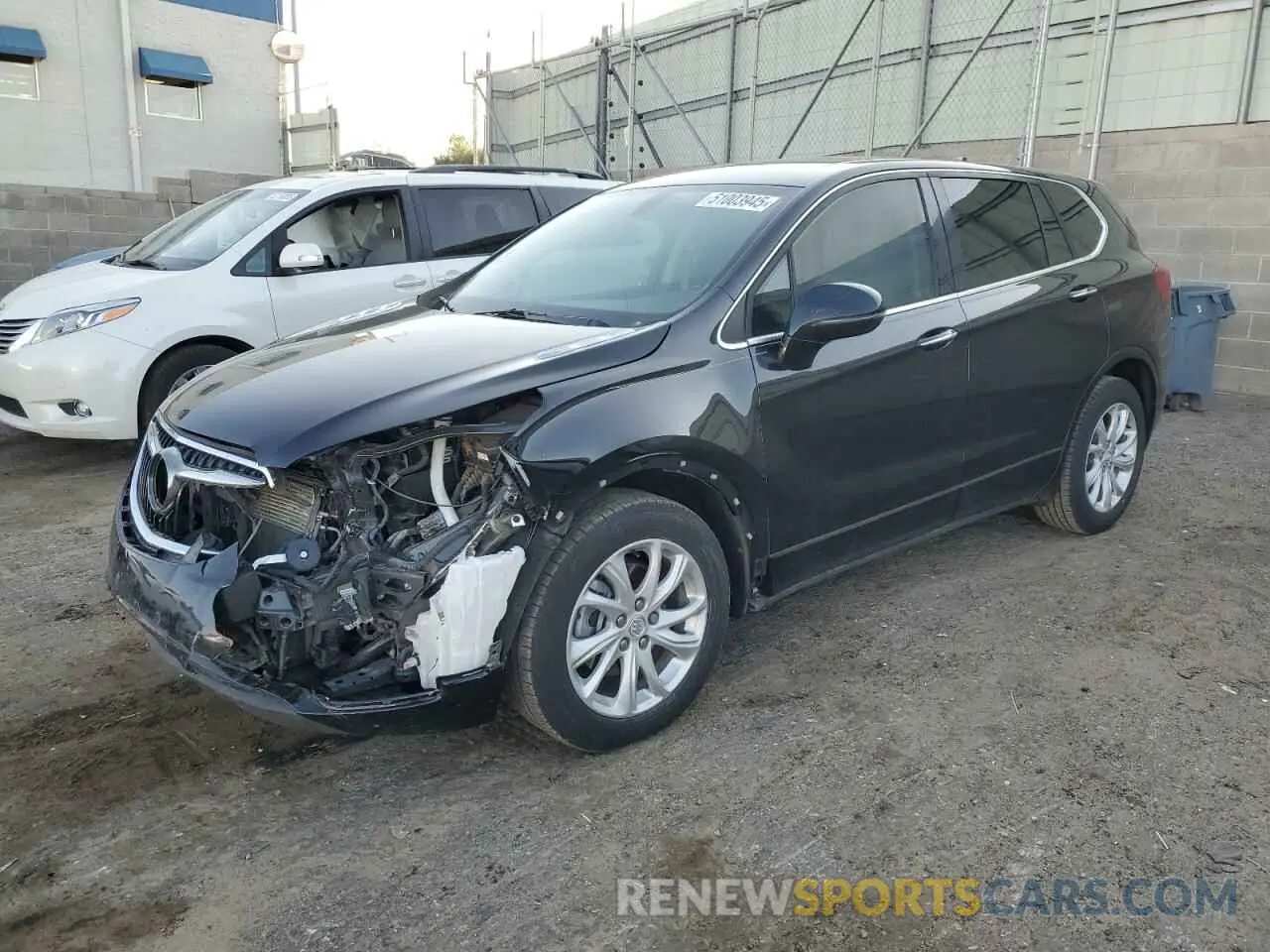 1 Photograph of a damaged car LRBFXBSA4KD063698 BUICK ENVISION 2019
