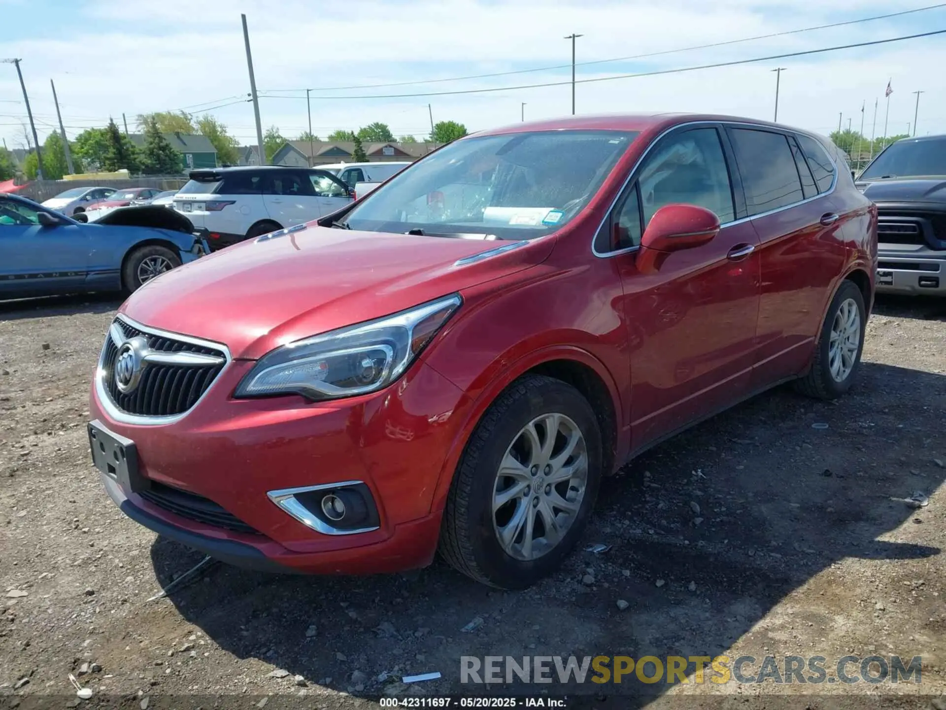 2 Photograph of a damaged car LRBFXBSAXKD025375 BUICK ENVISION 2019