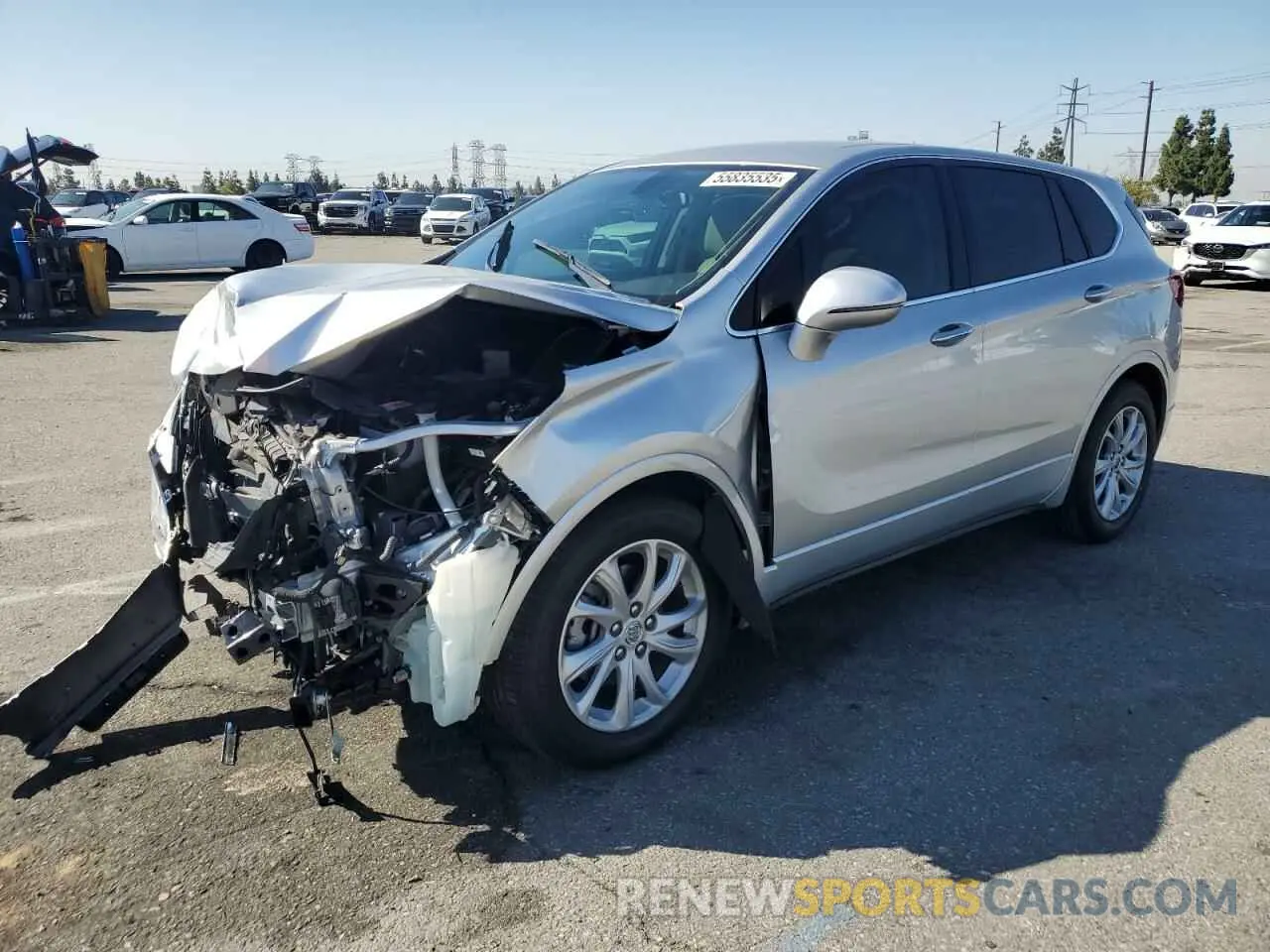 1 Photograph of a damaged car LRBFXBSAXKD027305 BUICK ENVISION 2019