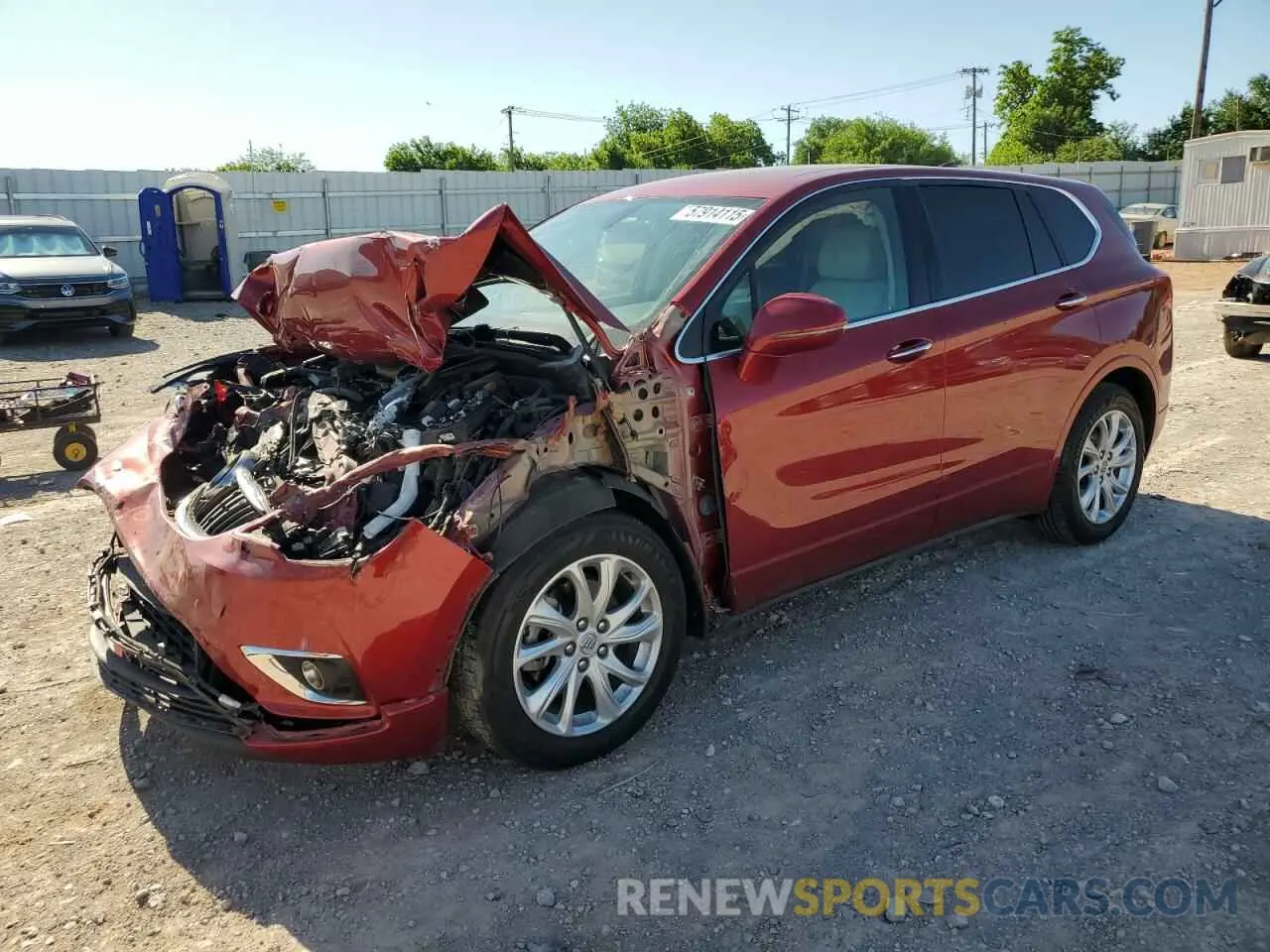 1 Photograph of a damaged car LRBFXBSAXKD128957 BUICK ENVISION 2019