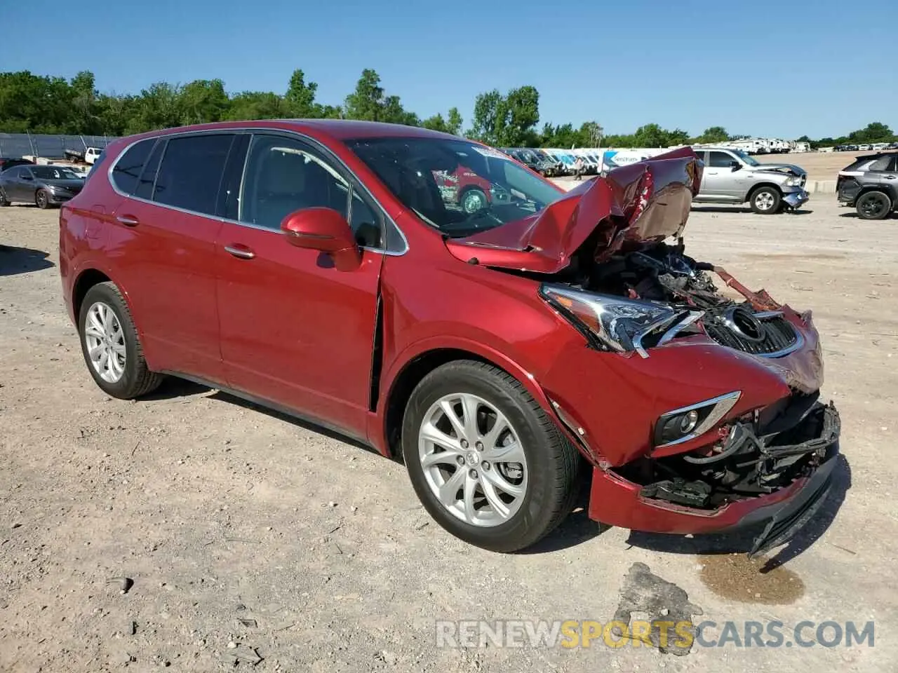 4 Photograph of a damaged car LRBFXBSAXKD128957 BUICK ENVISION 2019
