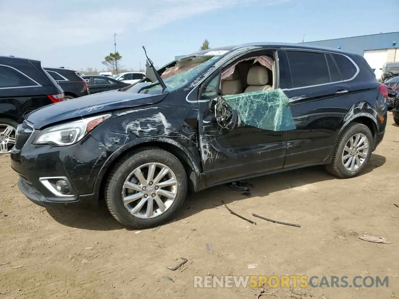 1 Photograph of a damaged car LRBFXCSA0KD121196 BUICK ENVISION 2019