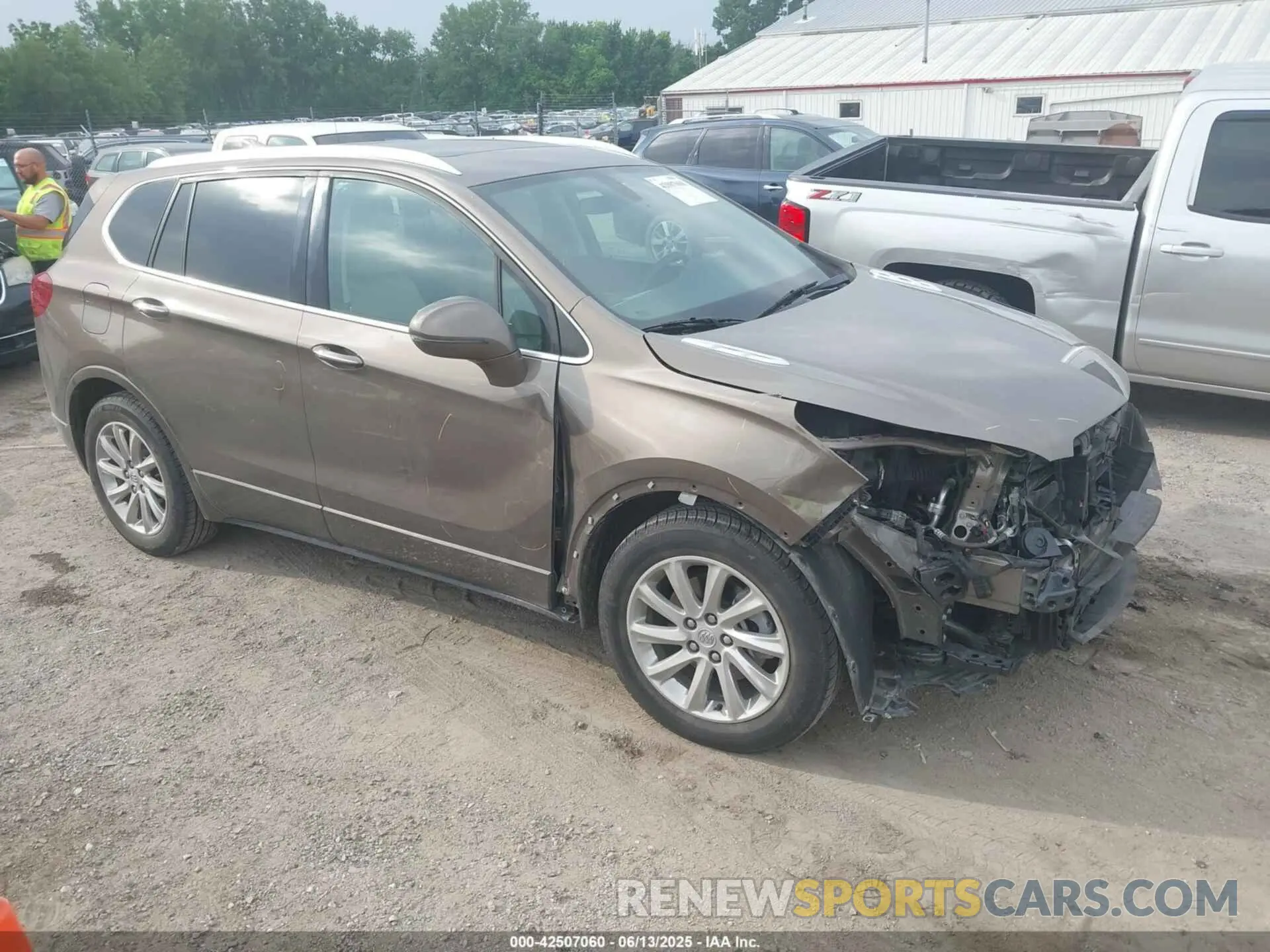 1 Photograph of a damaged car LRBFXCSA2KD090369 BUICK ENVISION 2019
