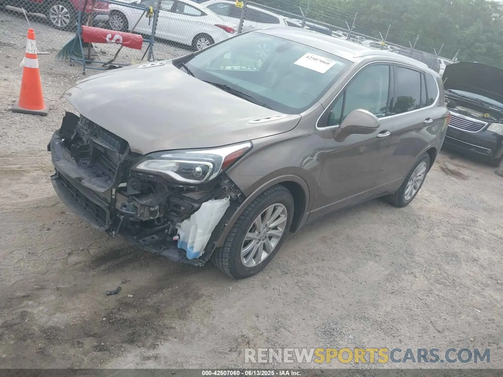 2 Photograph of a damaged car LRBFXCSA2KD090369 BUICK ENVISION 2019