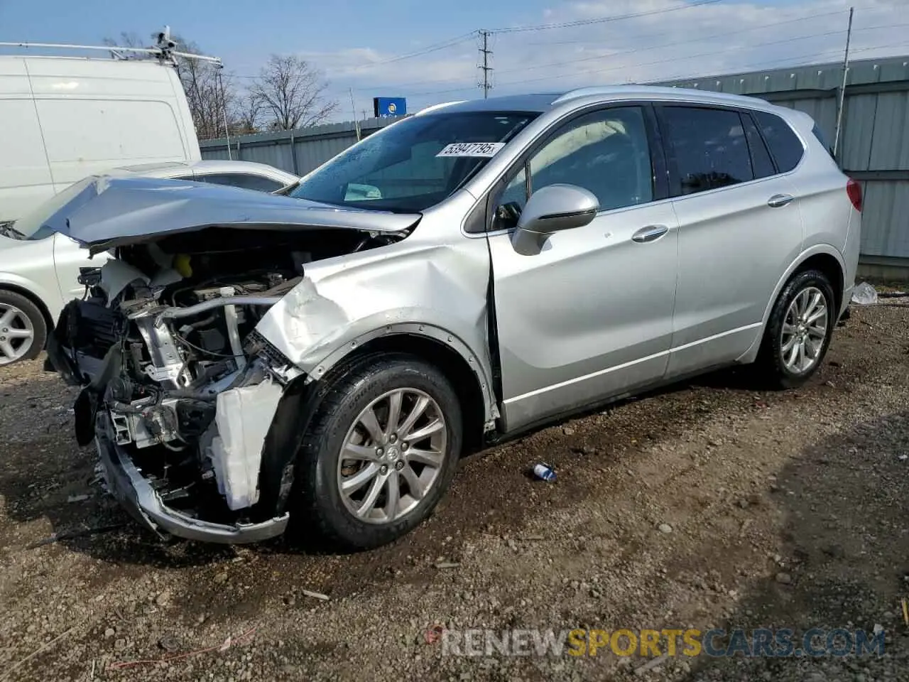 1 Photograph of a damaged car LRBFXCSA6KD030580 BUICK ENVISION 2019