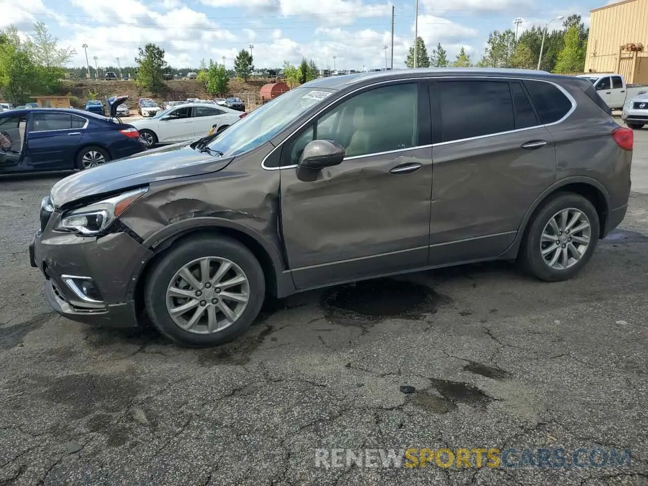 1 Photograph of a damaged car LRBFXCSA6KD120585 BUICK ENVISION 2019