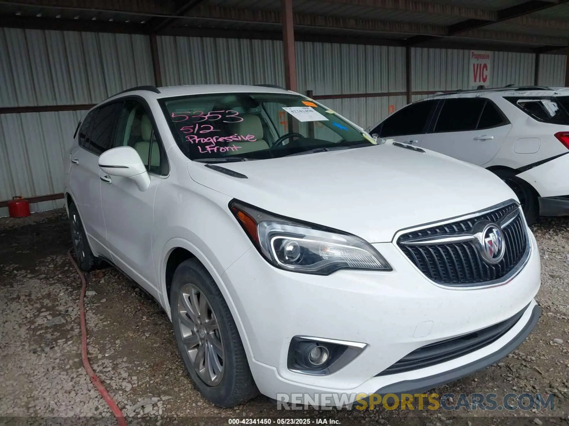 1 Photograph of a damaged car LRBFXCSA6KD128461 BUICK ENVISION 2019