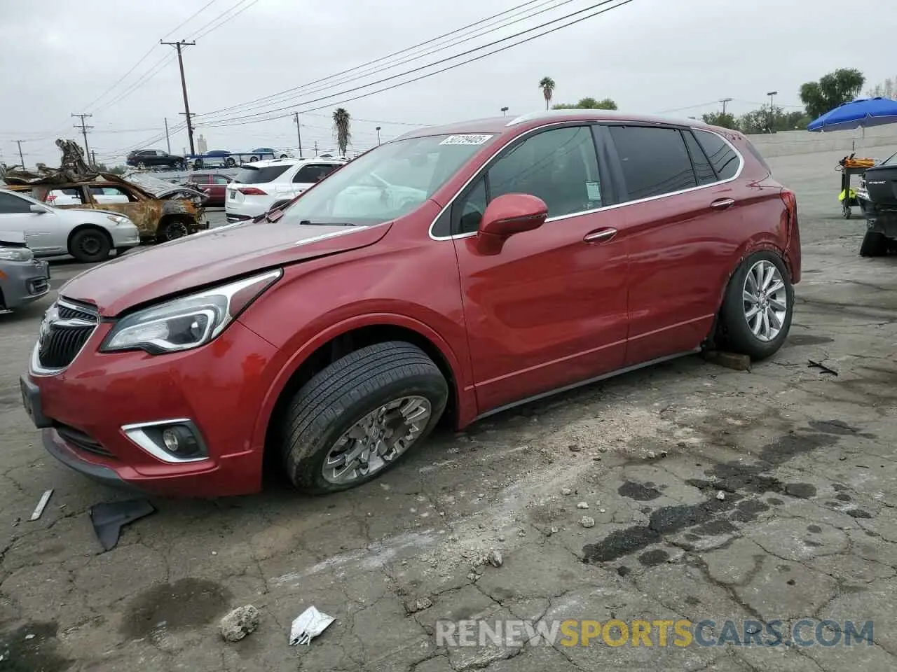 1 Photograph of a damaged car LRBFXCSA9KD039256 BUICK ENVISION 2019