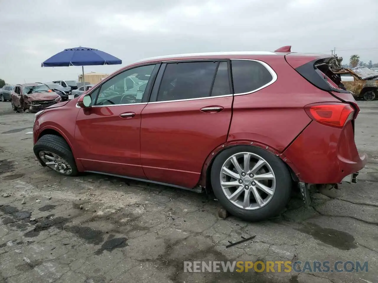 2 Photograph of a damaged car LRBFXCSA9KD039256 BUICK ENVISION 2019
