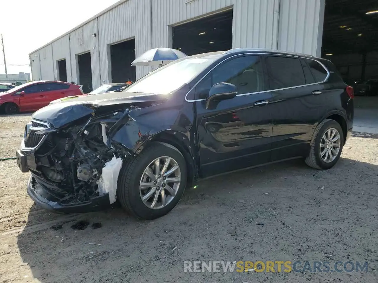 1 Photograph of a damaged car LRBFXCSAXKD041601 BUICK ENVISION 2019