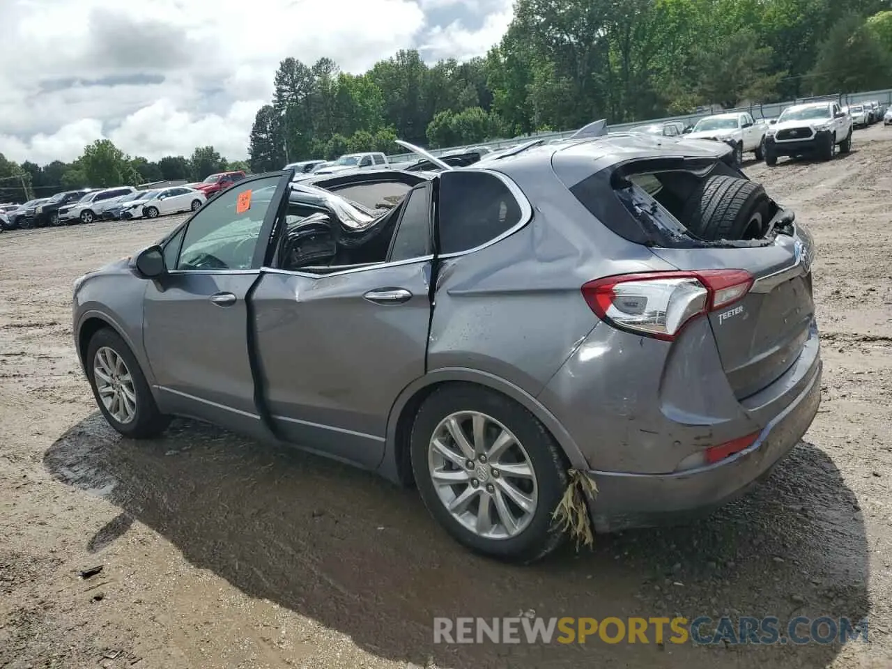 2 Photograph of a damaged car LRBFXCSAXKD062318 BUICK ENVISION 2019