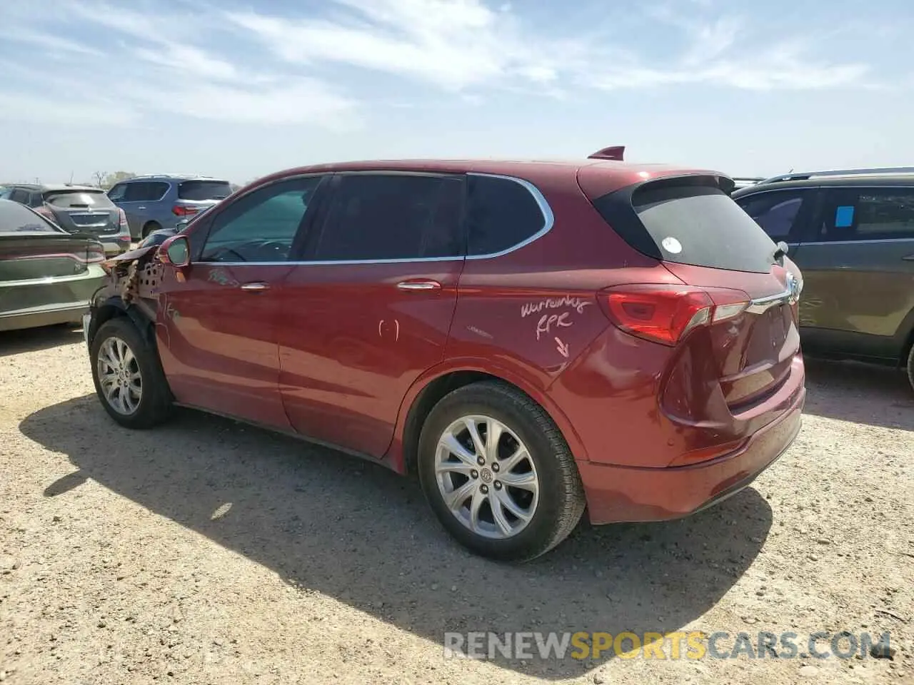 2 Photograph of a damaged car LRBFXBSA2LD140361 BUICK ENVISION 2020