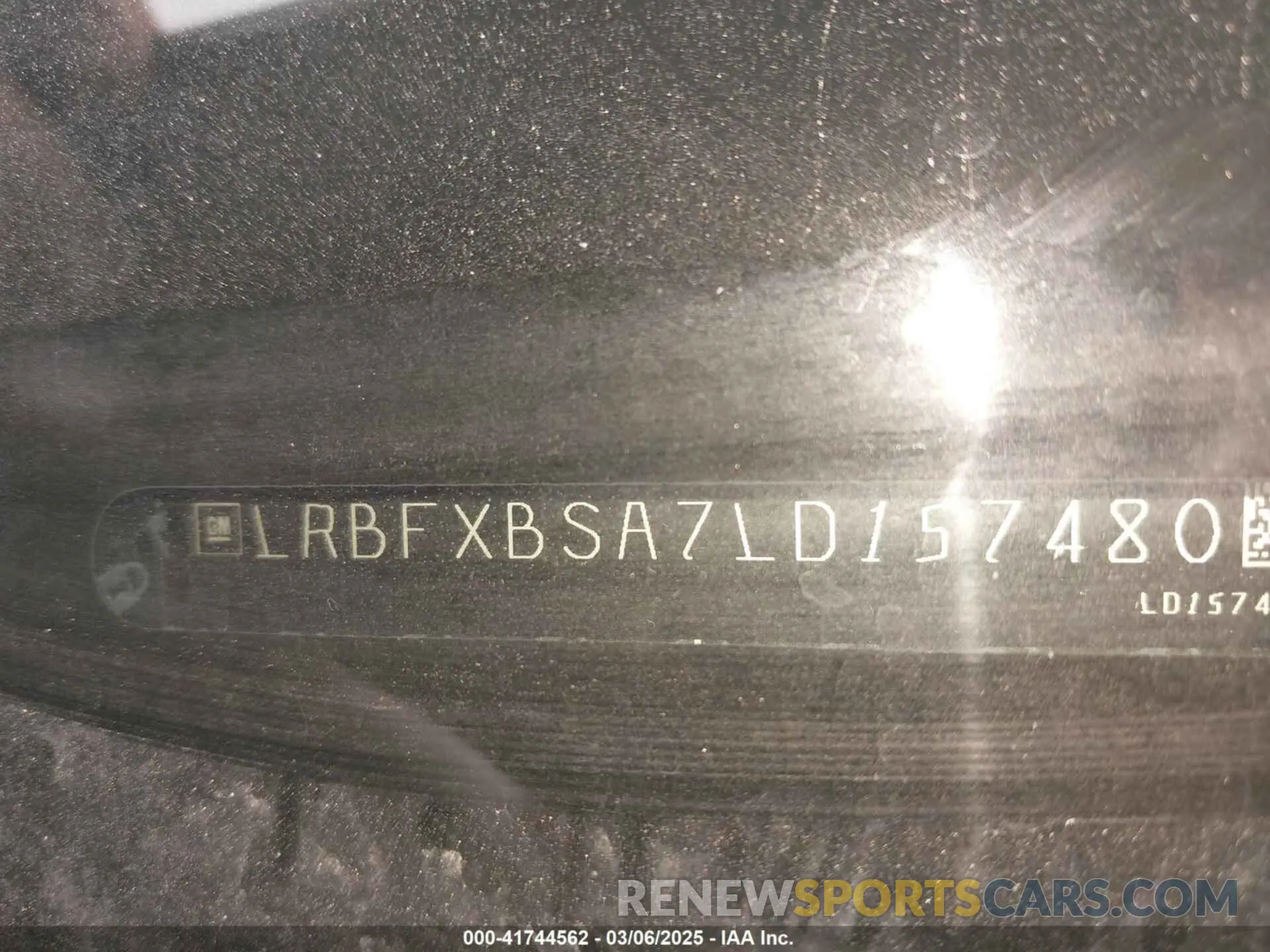9 Photograph of a damaged car LRBFXBSA7LD157480 BUICK ENVISION 2020