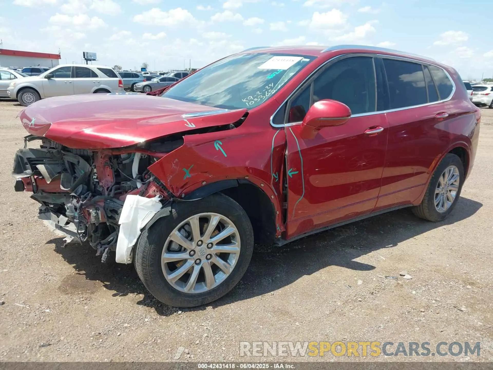 2 Photograph of a damaged car LRBFXCSA4LD103365 BUICK ENVISION 2020