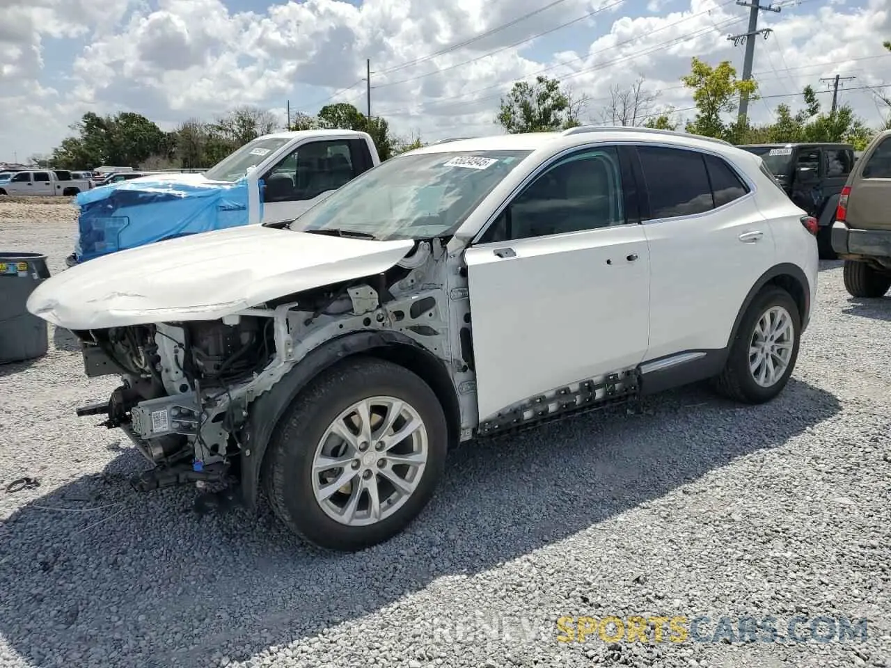 1 Photograph of a damaged car LRBAZLR47MD195979 BUICK ENVISION 2021