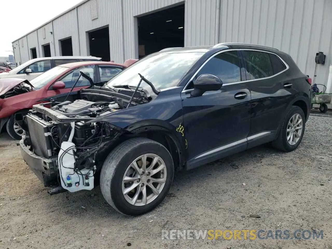 1 Photograph of a damaged car LRBAZLR48MD063216 BUICK ENVISION 2021