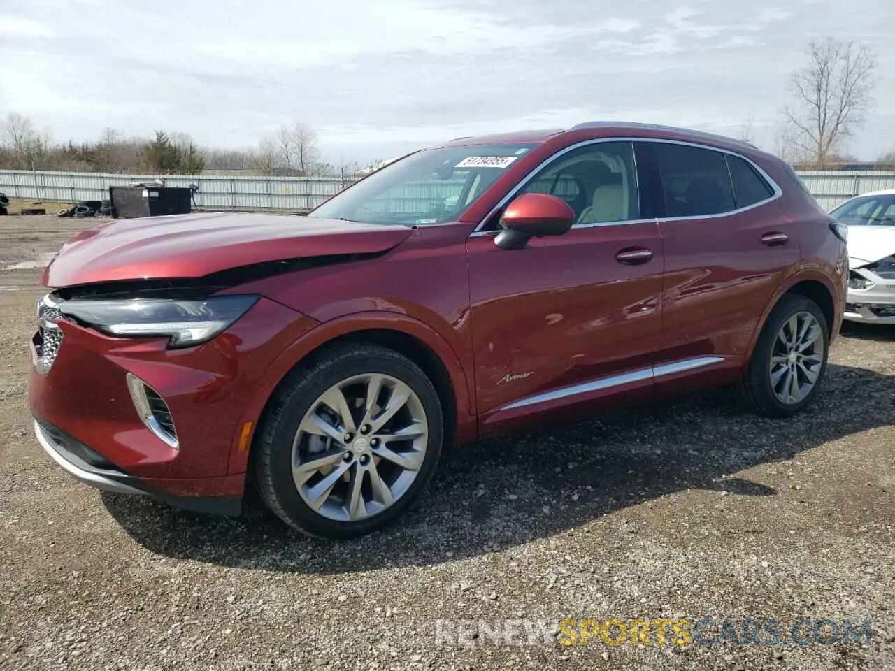 1 Photograph of a damaged car LRBFZSR42MD141943 BUICK ENVISION 2021