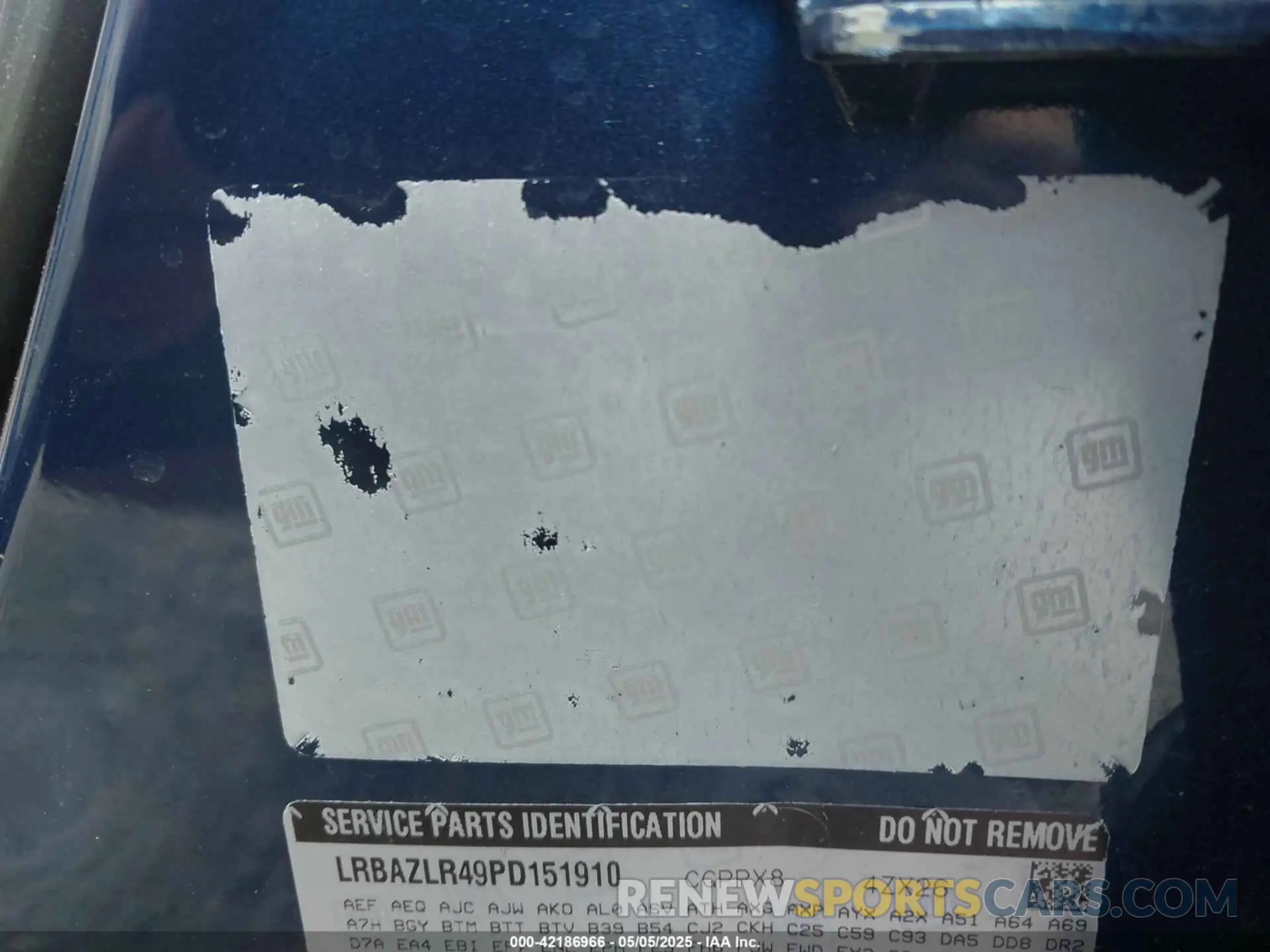9 Photograph of a damaged car LRBAZLR49PD151910 BUICK ENVISION 2023