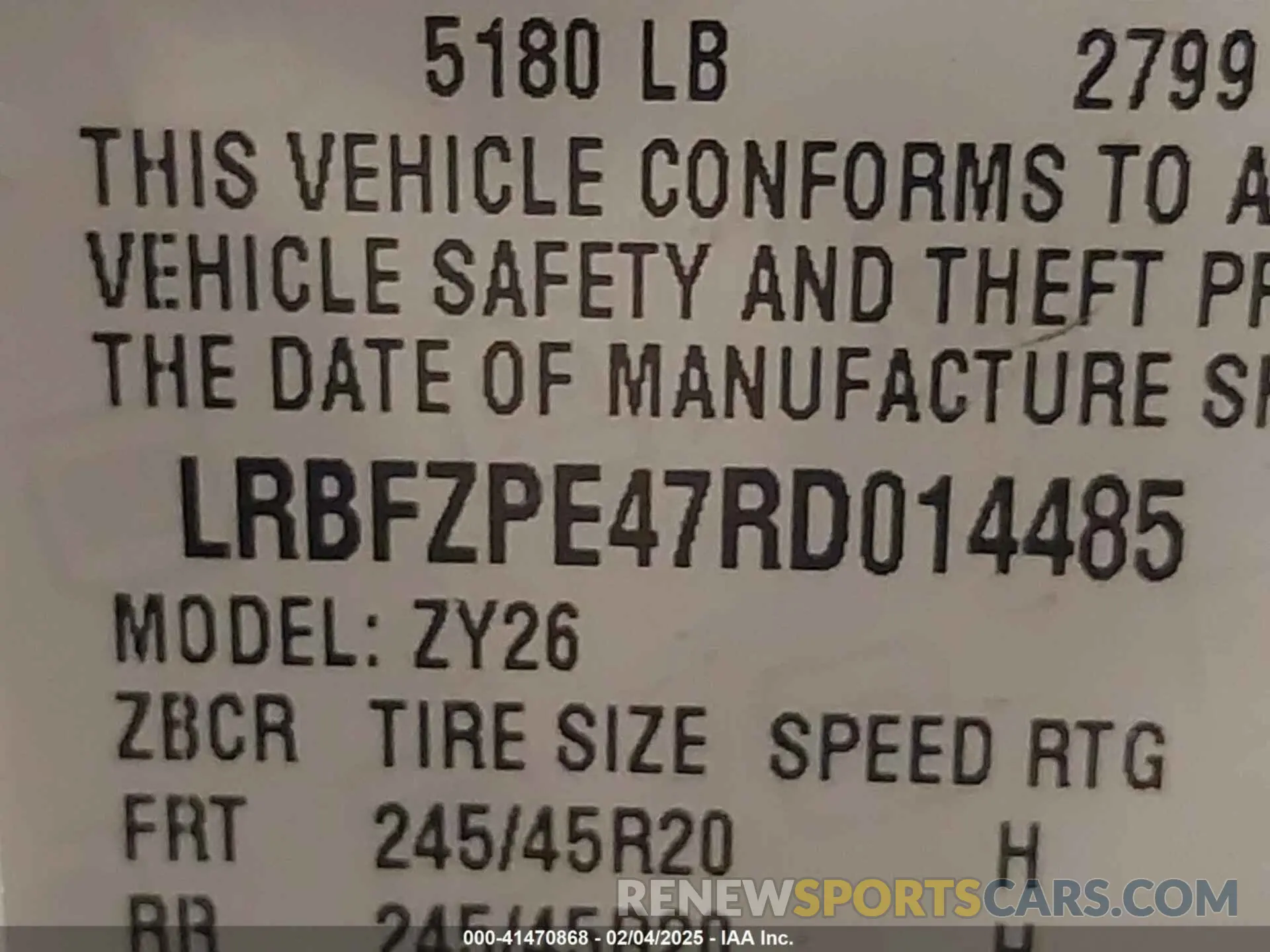 9 Photograph of a damaged car LRBFZPE47RD014485 BUICK ENVISION 2024