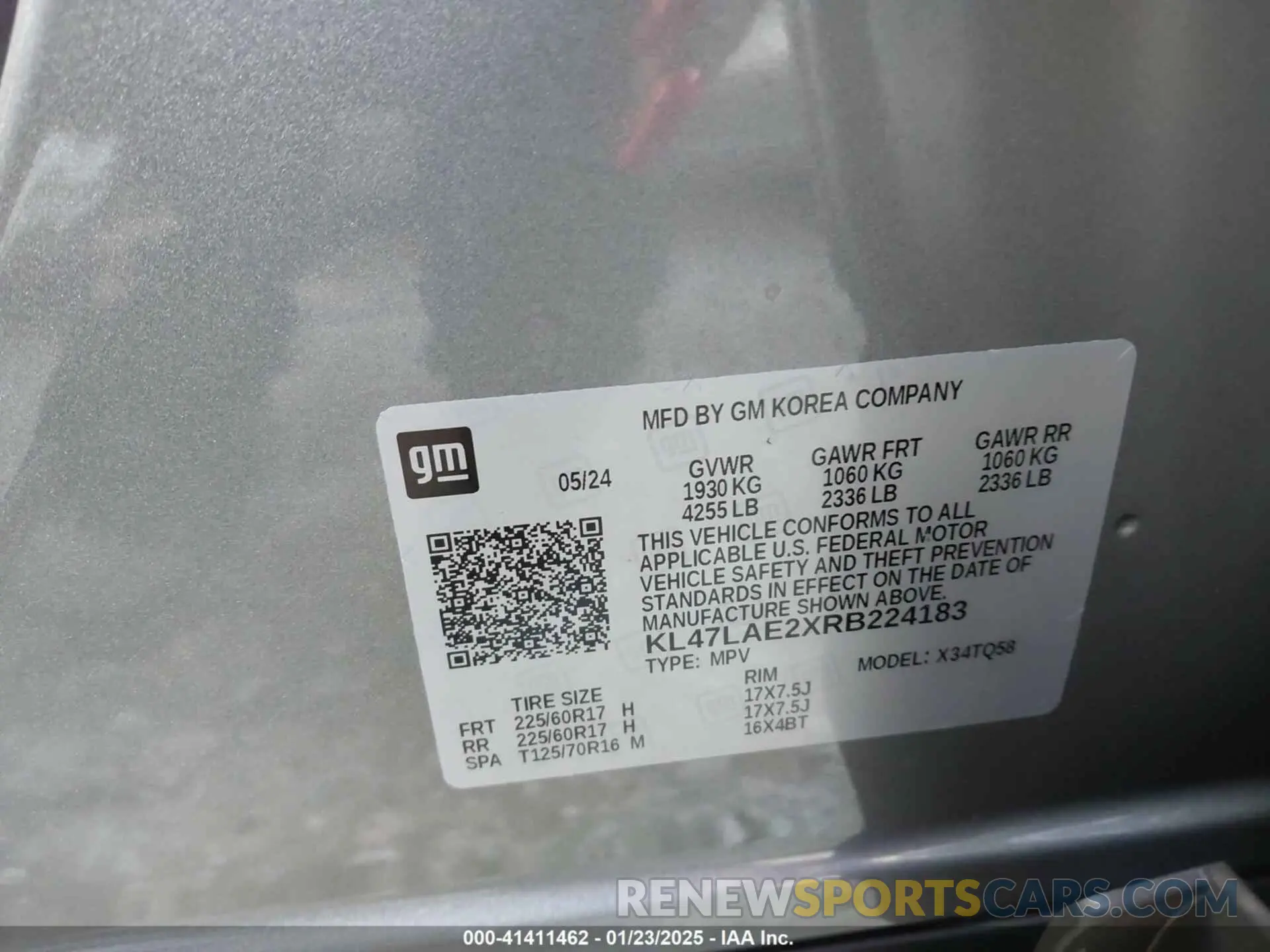 9 Photograph of a damaged car KL47LAE2XRB224183 BUICK ENVISTA 2024