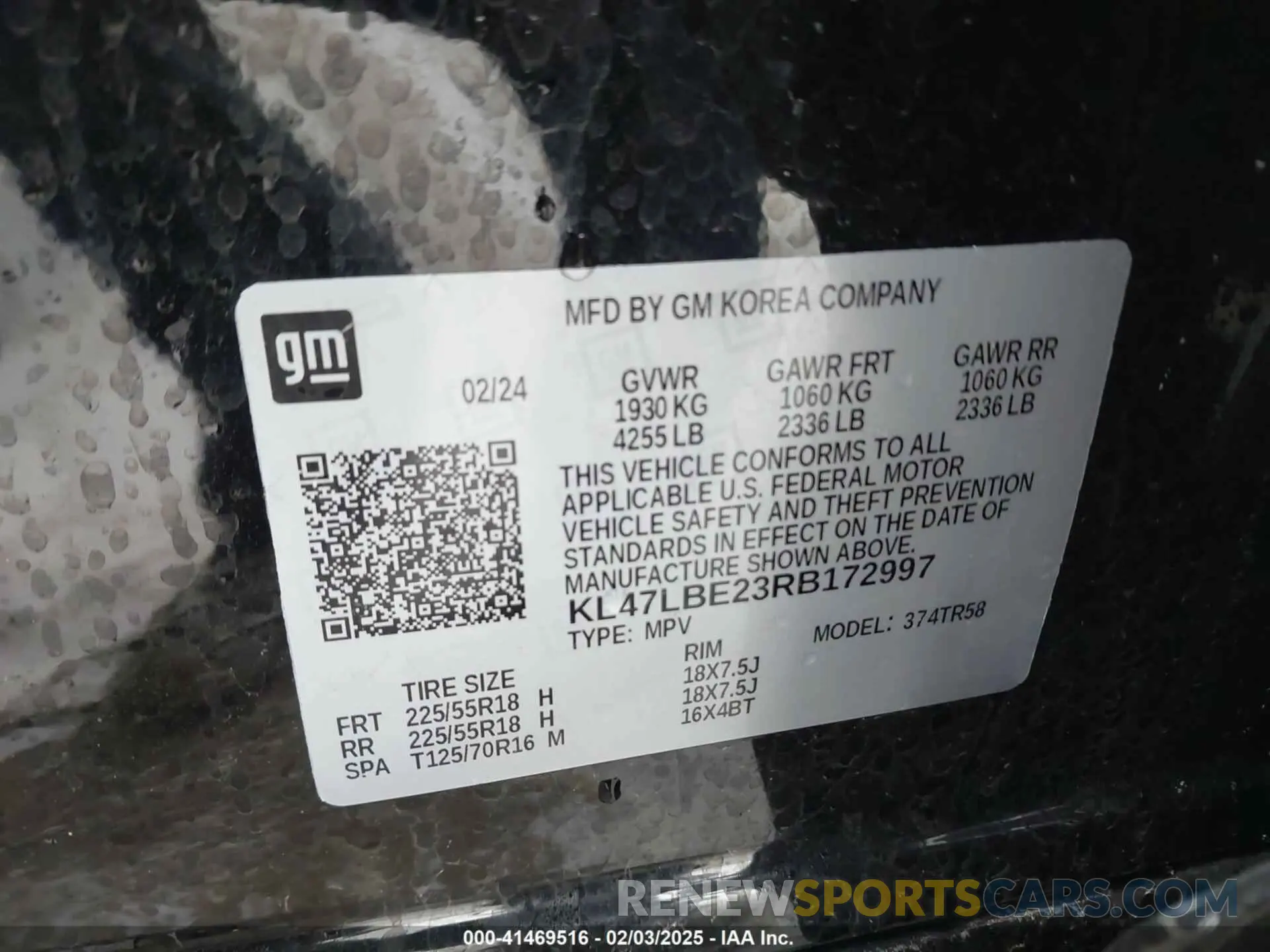 9 Photograph of a damaged car KL47LBE23RB172997 BUICK ENVISTA 2024