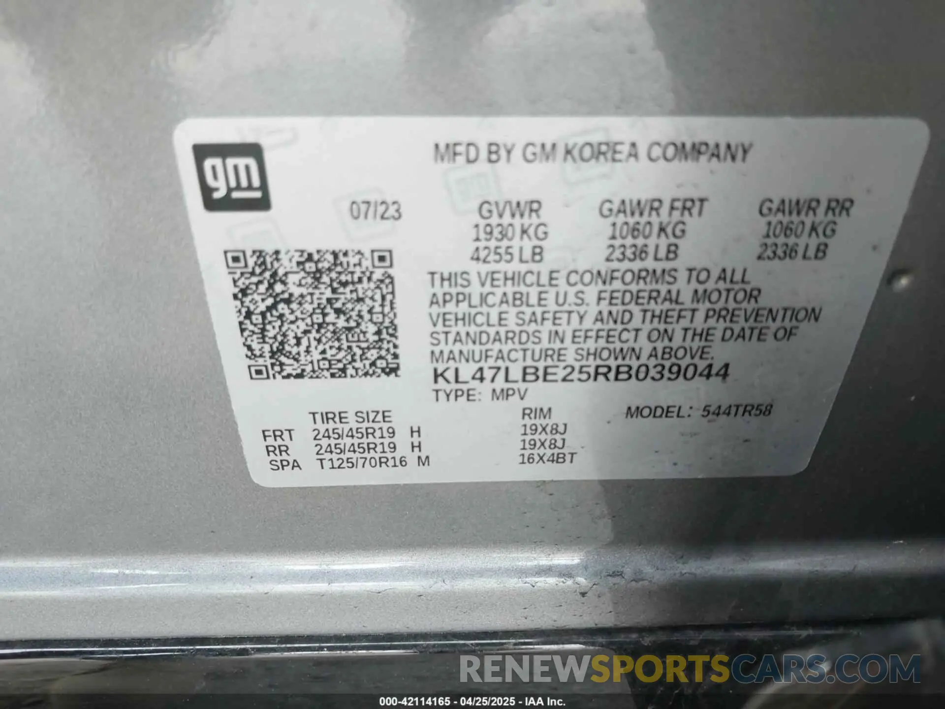 9 Photograph of a damaged car KL47LBE25RB039044 BUICK ENVISTA 2024